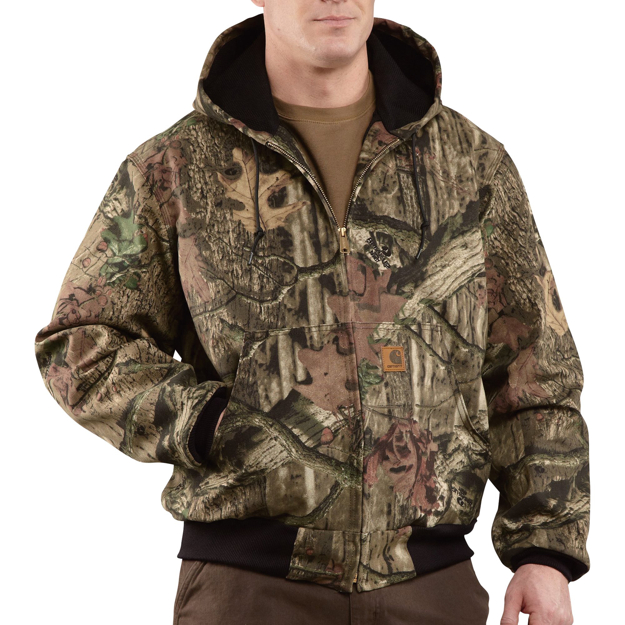Carhartt Men's Quilted Flannel-Lined Camo Active Jacket - Realtree Camo ...
