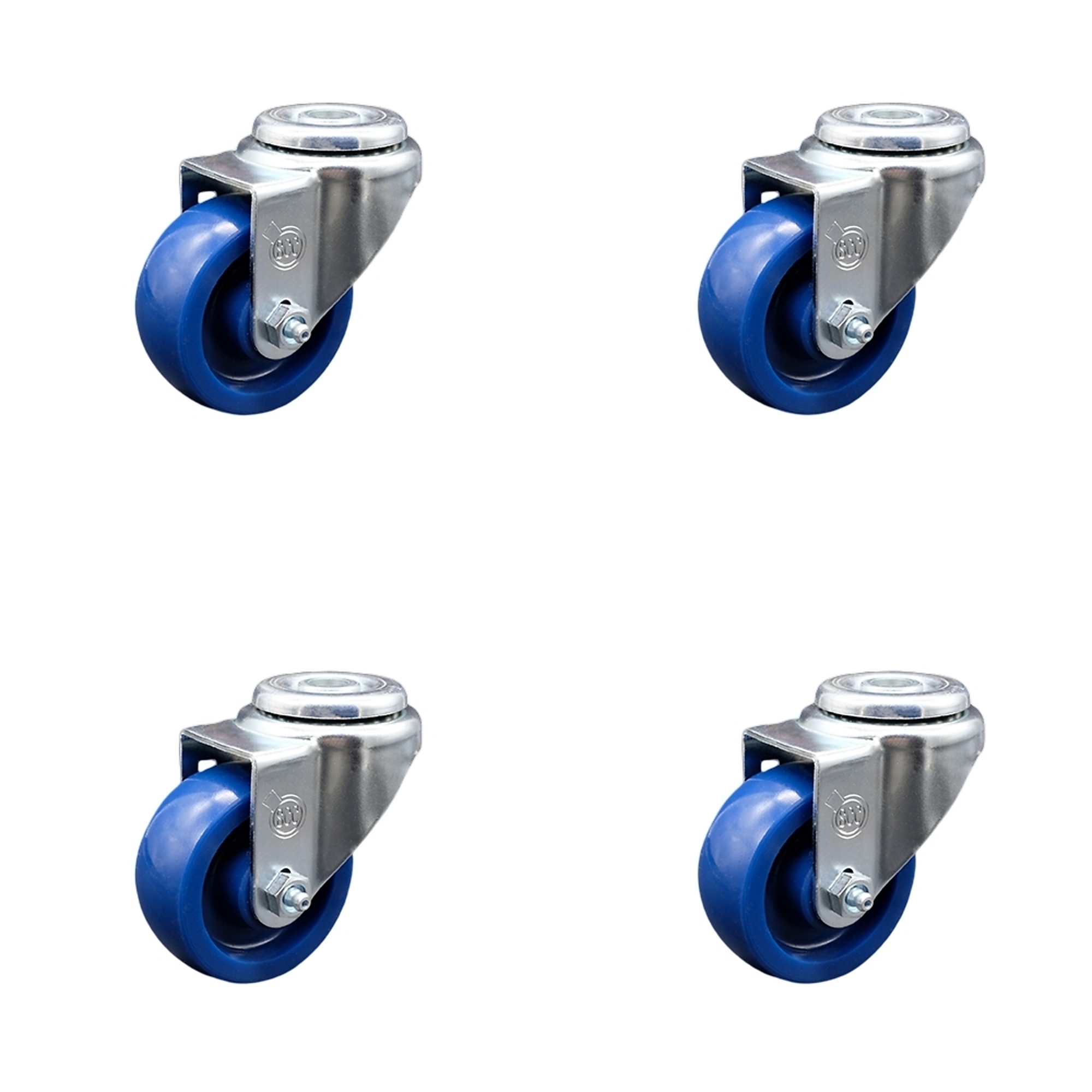 Service Caster, 3in. x 1 1/4in. Stem Casters, Wheel Diameter 3 in, Caster Type Swivel, Package (qty.) 4, Model# SCC-BH20S314-SPUS-4