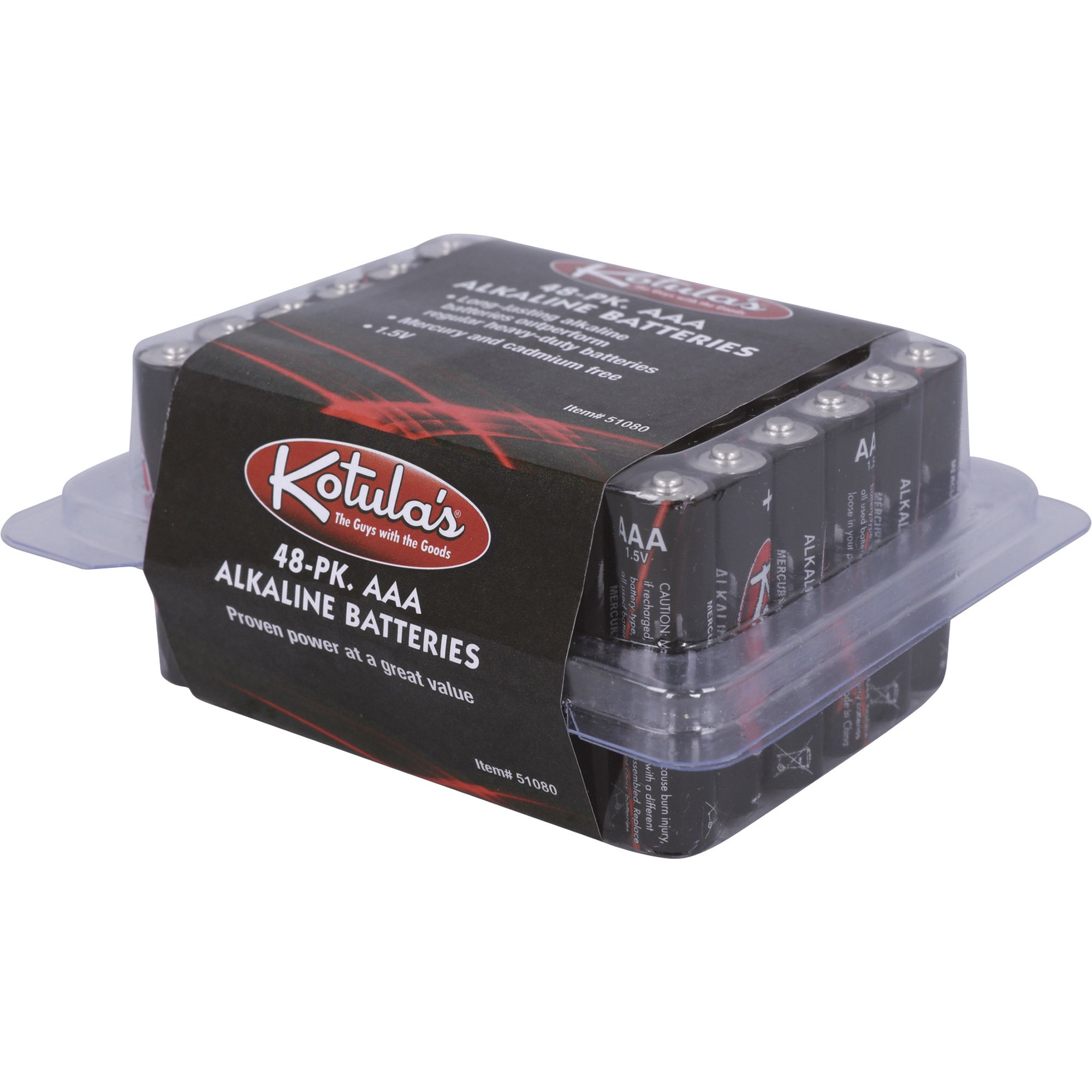 48-Pk. AAA Alkaline Batteries | Northern Tool
