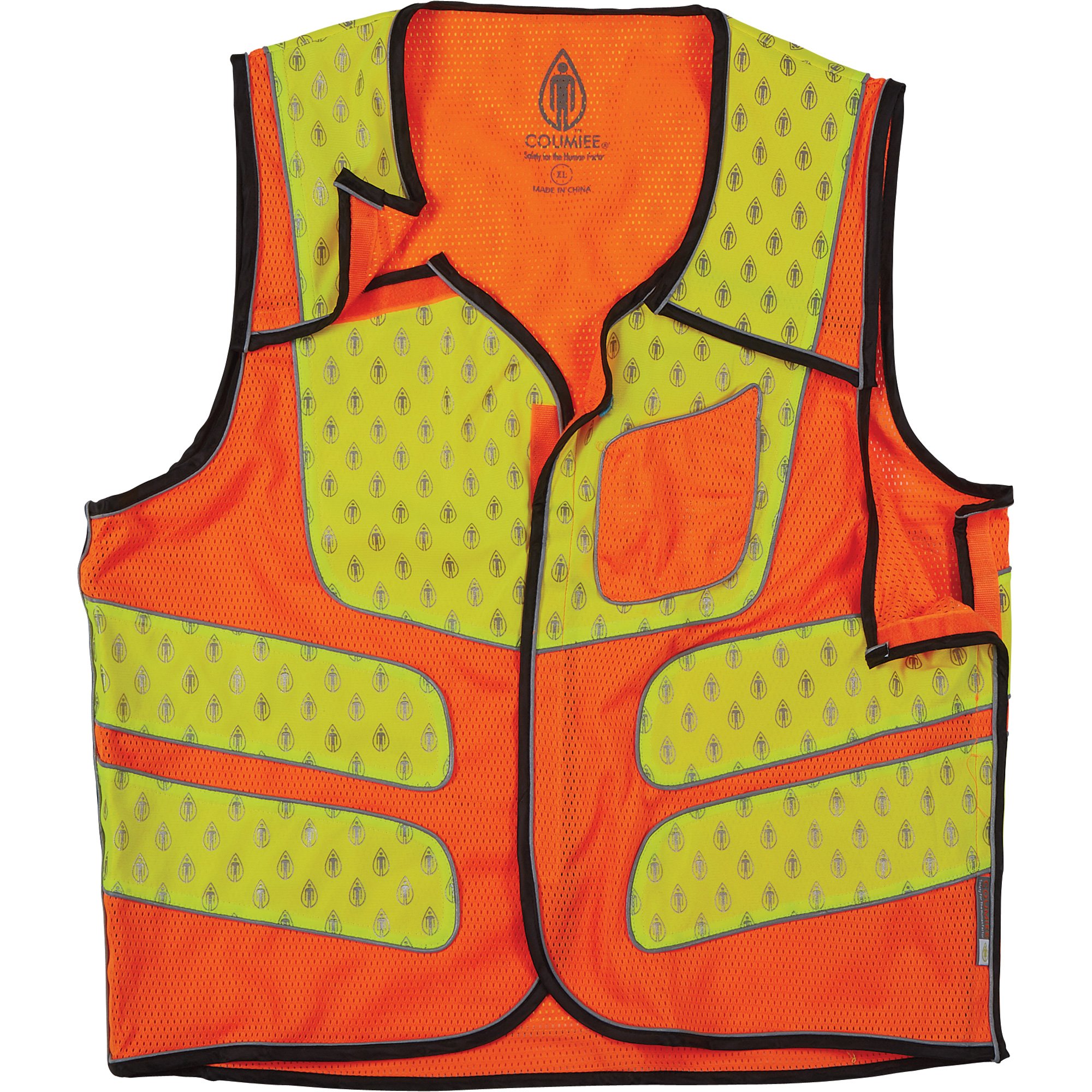 ⭐︎美品☆rosymonster conchiglie check vest Coumiee Hi-Vis Safety Vest — XL, Class II, Orange & Yellow