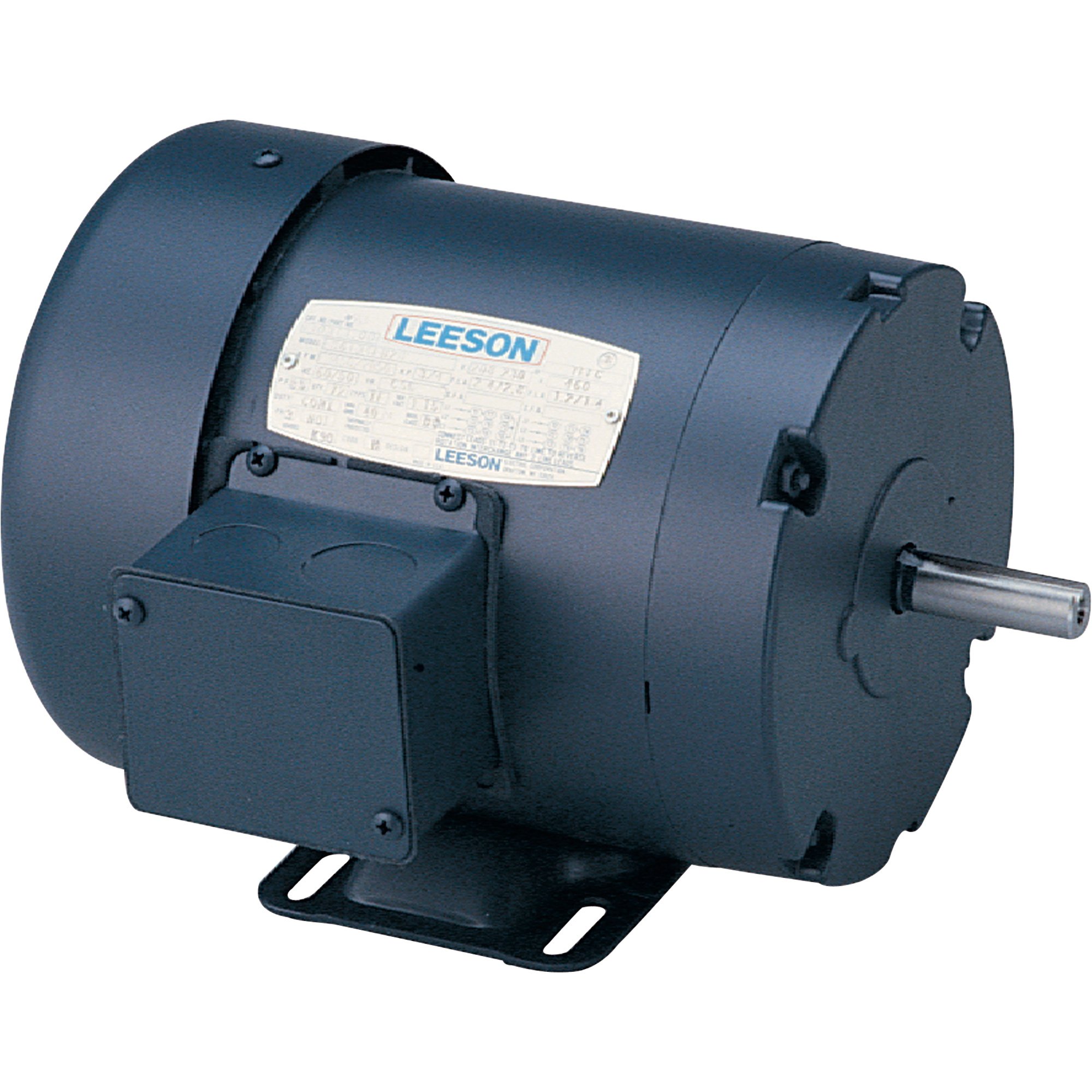 Leeson General Purpose Electric Motor — 1.0 HP, 208–230/460