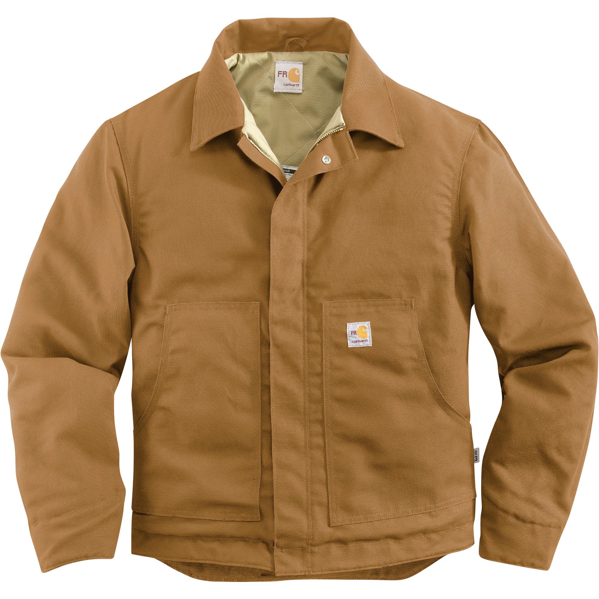 Carhartt Flame-Resistant Midweight Canvas Dearborn Jacket — Brown