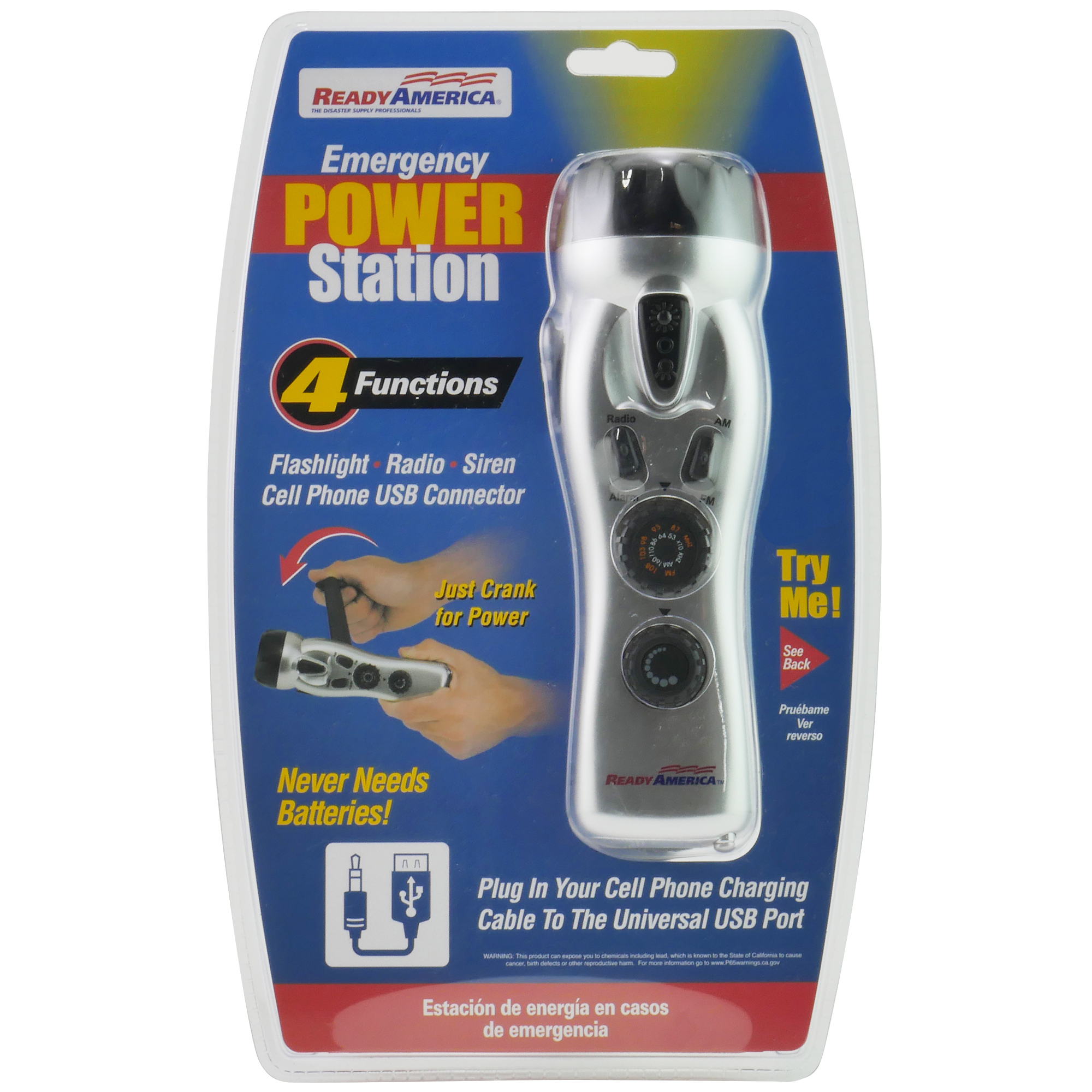 Ready America, 4-Pack Emergency Power Station, Pieces (qty.) 4 Model# 70800