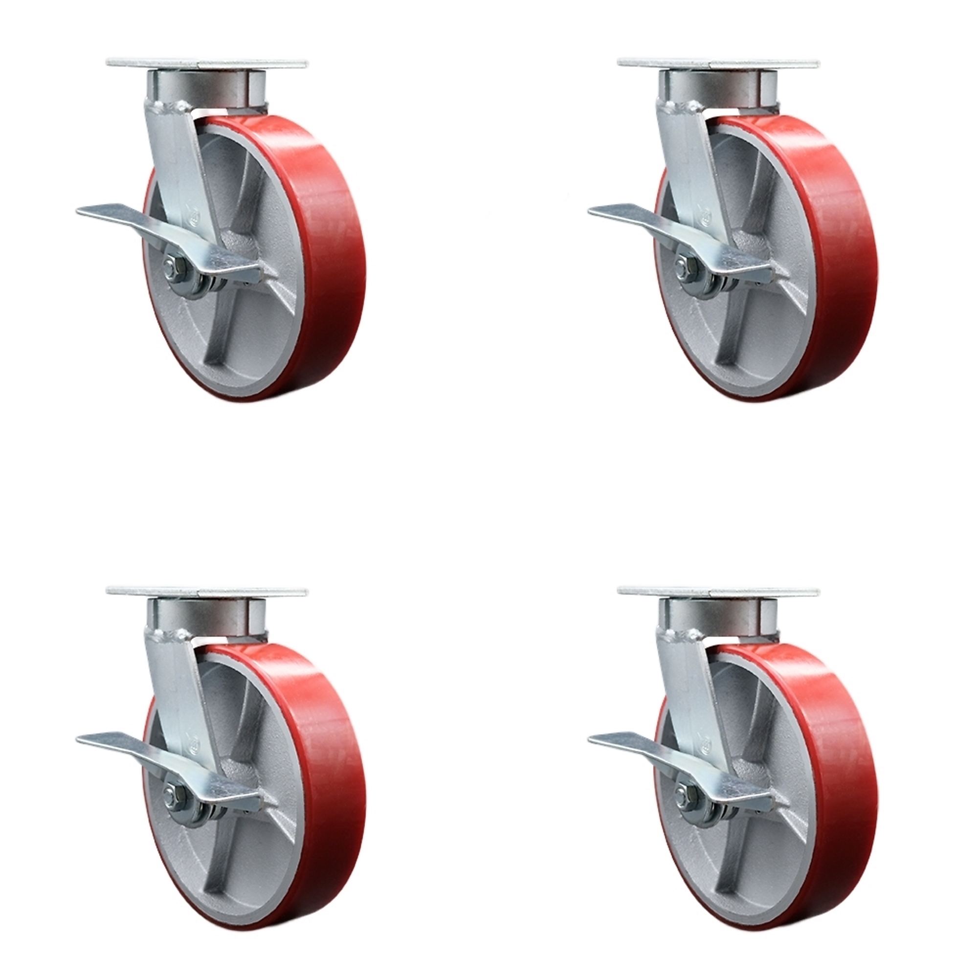 2.8in Leveling Machine Casters,4 Pack 360 Degree Whirling Plate Casters - View #11