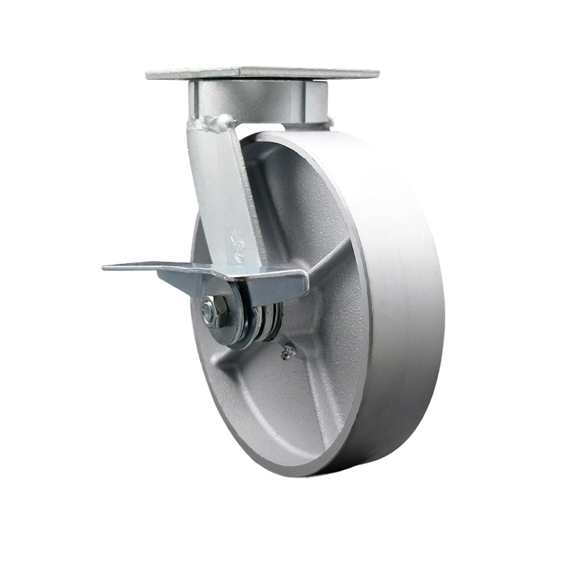 Service Caster, 8in. x 2in. Plate Caster, Wheel Diameter 8 in, Caster ...