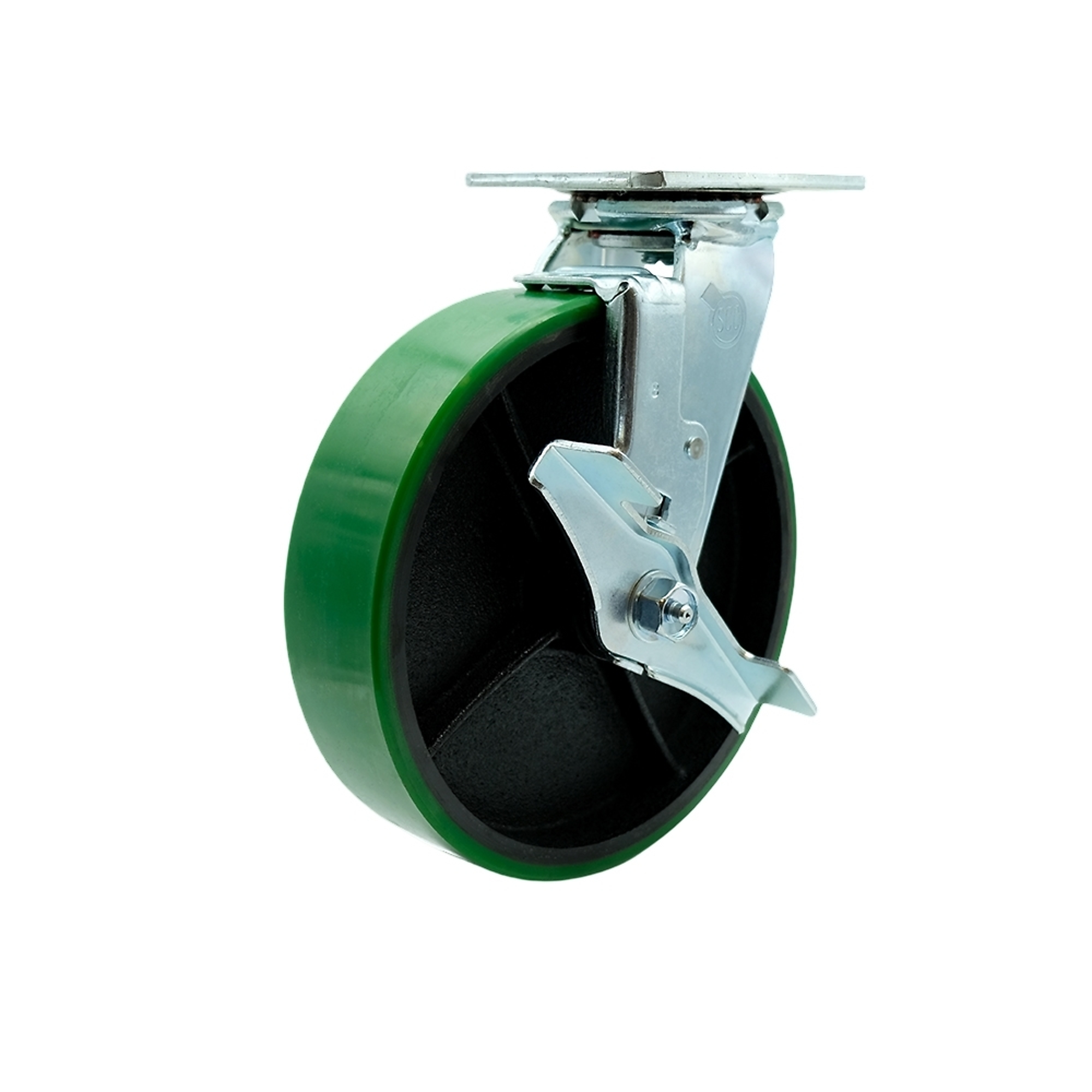 Service Caster, 8in. x 2in. Plate Caster, Wheel Diameter 8 in, Caster ...