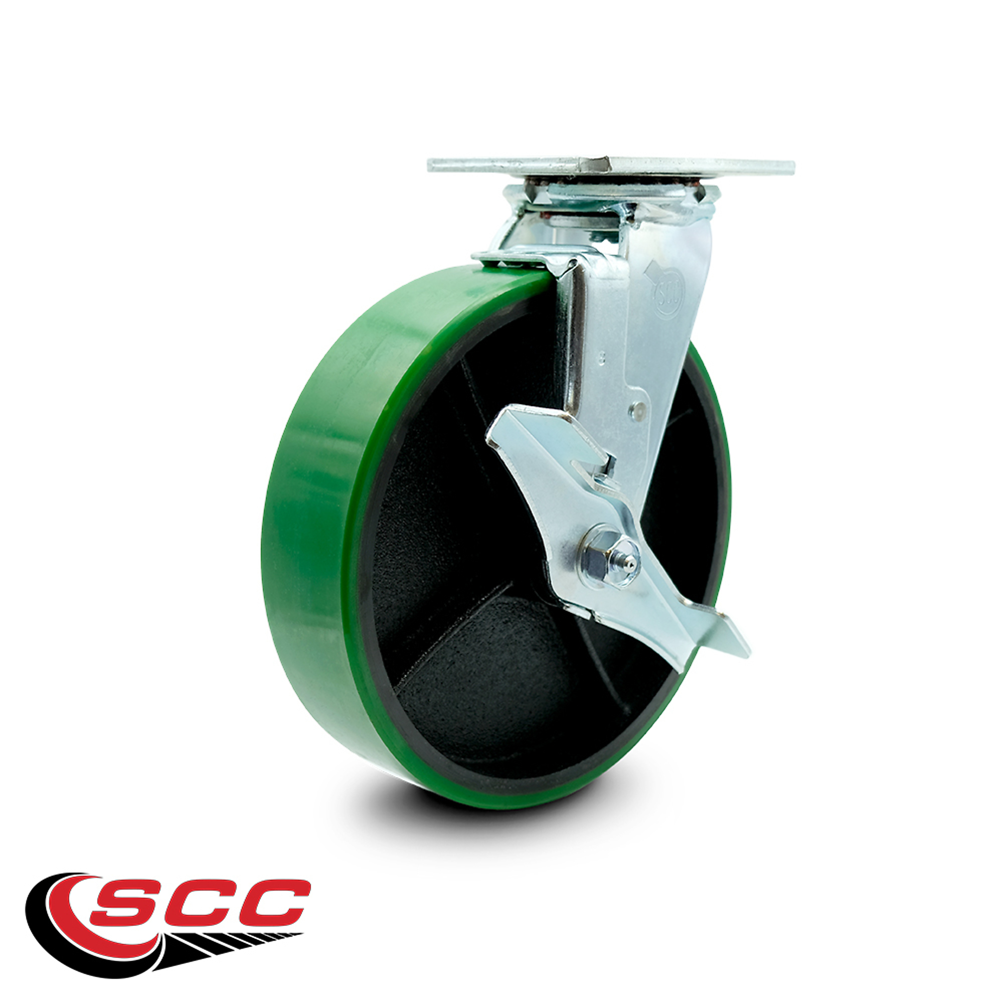Service Caster, 8in. x 2in. Plate Caster, Wheel Diameter 8 in, Caster ...
