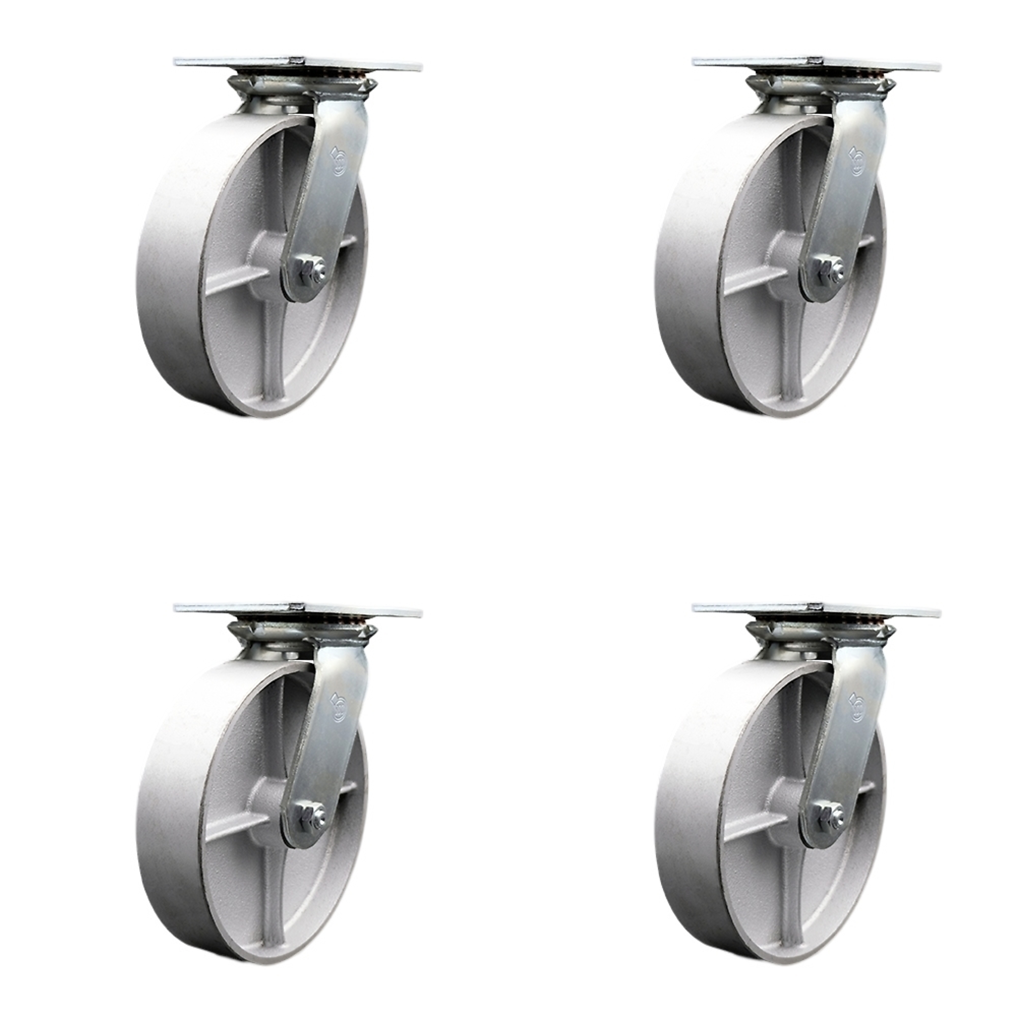 2.8in Leveling Machine Casters,4 Pack 360 Degree Whirling Plate Casters - View #5