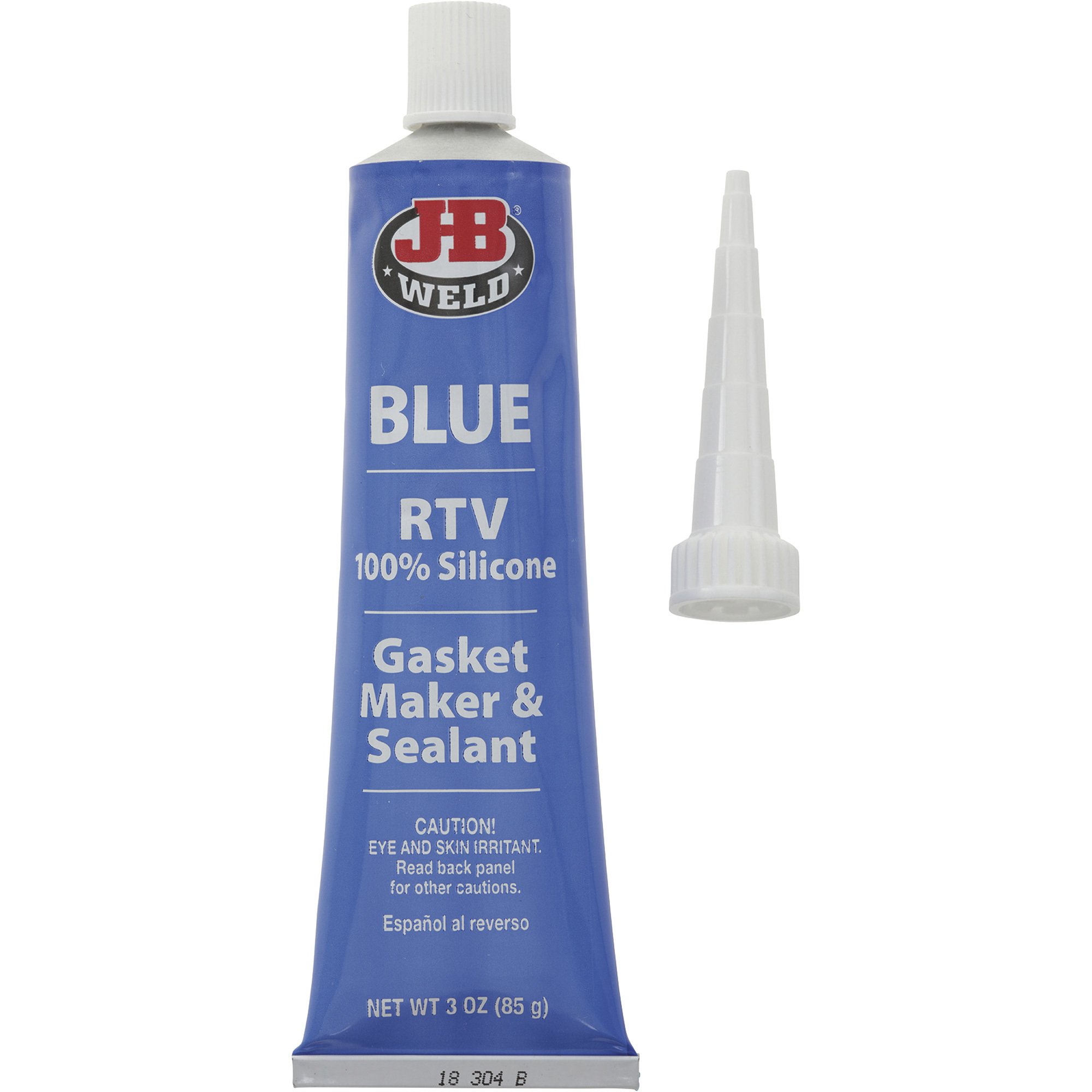 JB Weld Blue Silicone Gasket Maker and Sealant — 3-Oz. Tube