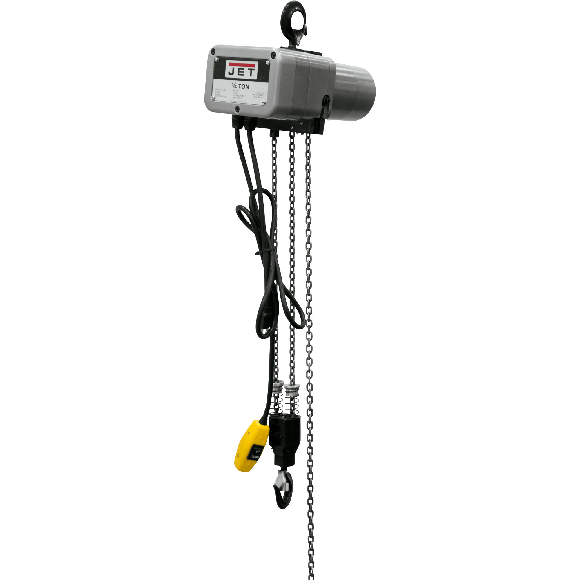 JET JSH Series Electric Chain Hoist, 1/4-Ton Capacity, 15ft. Lift, 1-Phase, Model# JSH-550-15