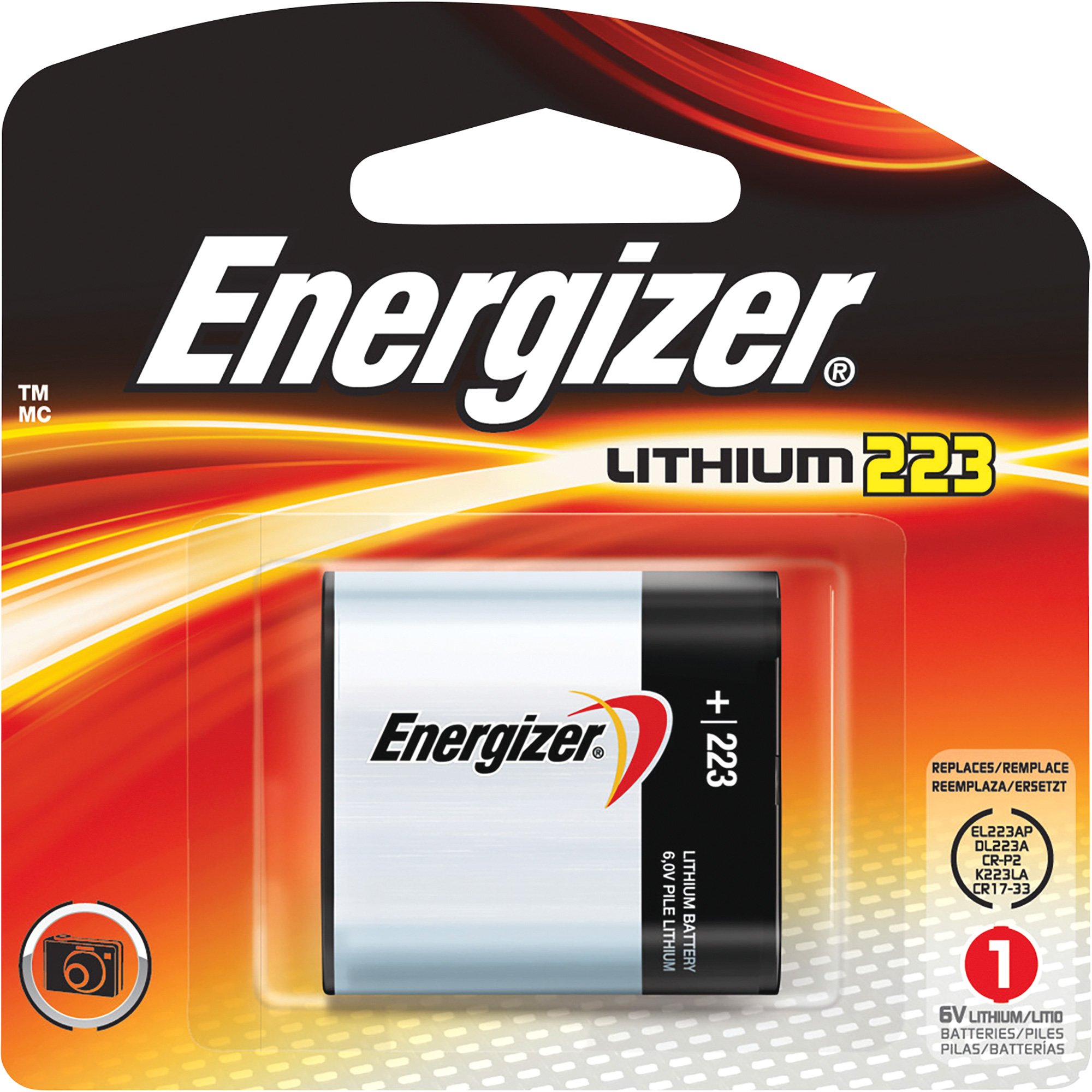 Energizer 6 Volt Lithium Photo Battery — Size 223