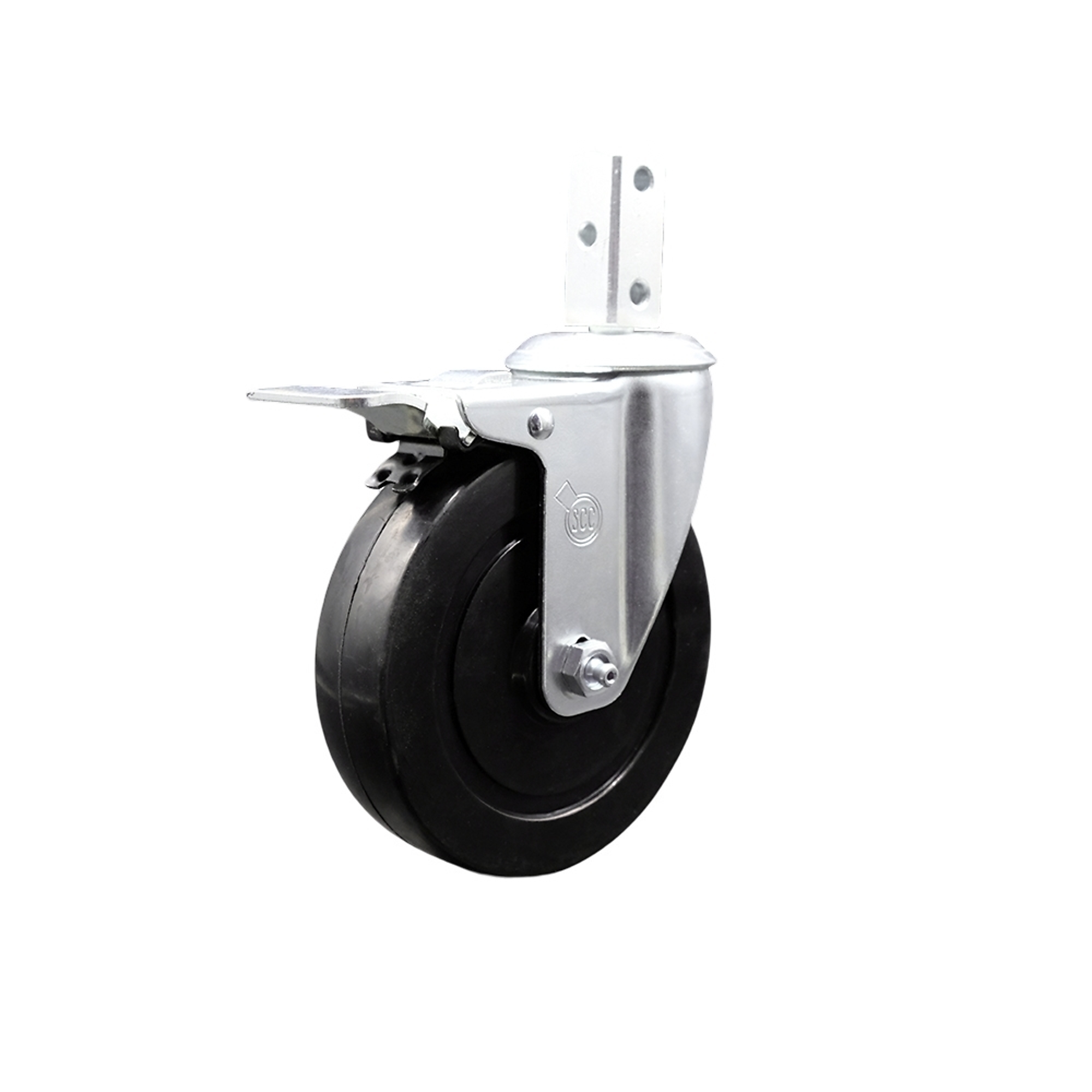 Service Caster, 5in. x 1 1/4in. Stem Caster, Wheel Diameter 5 in ...