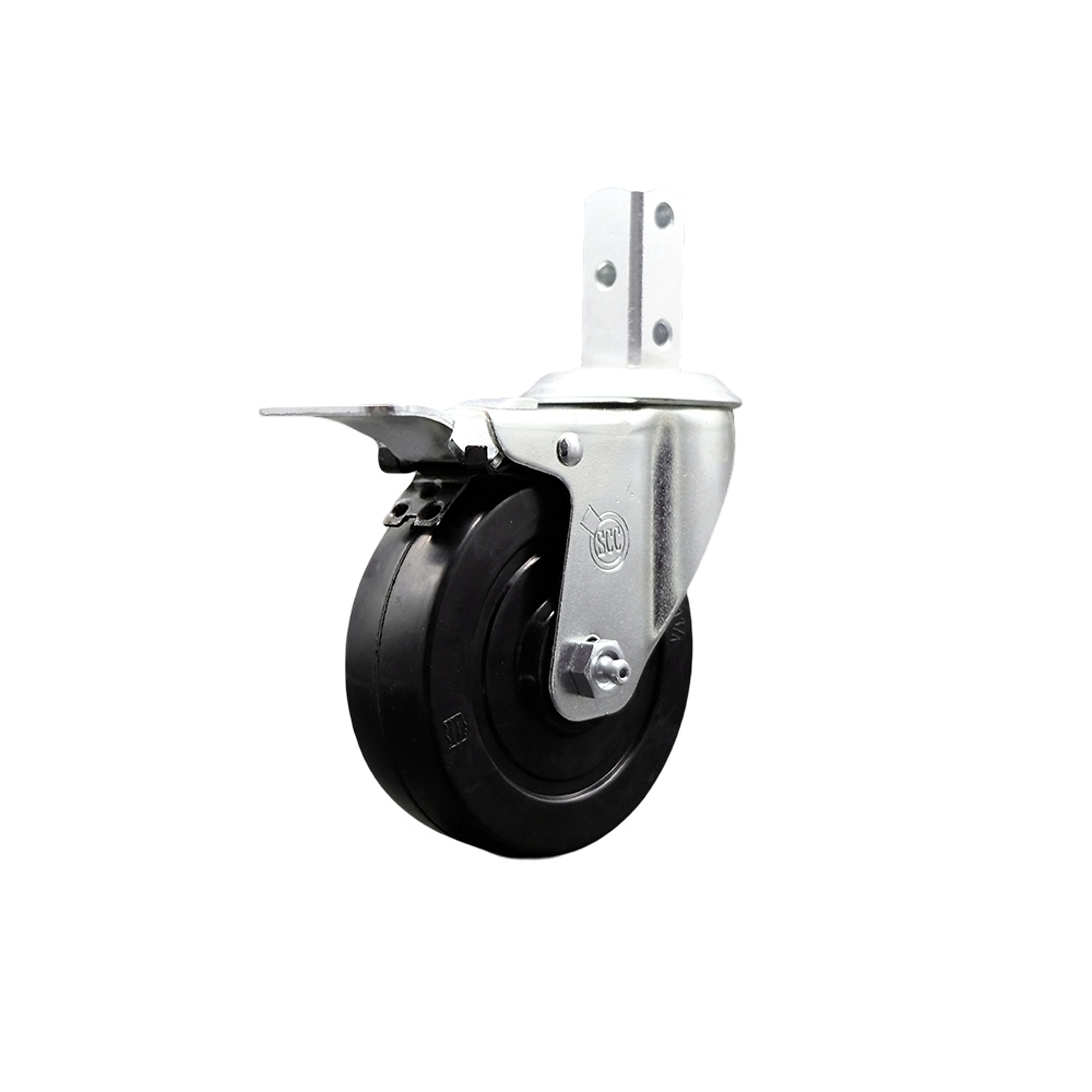 Service Caster, 4in. x 1 1/4in. Stem Caster, Wheel Diameter 4 in ...