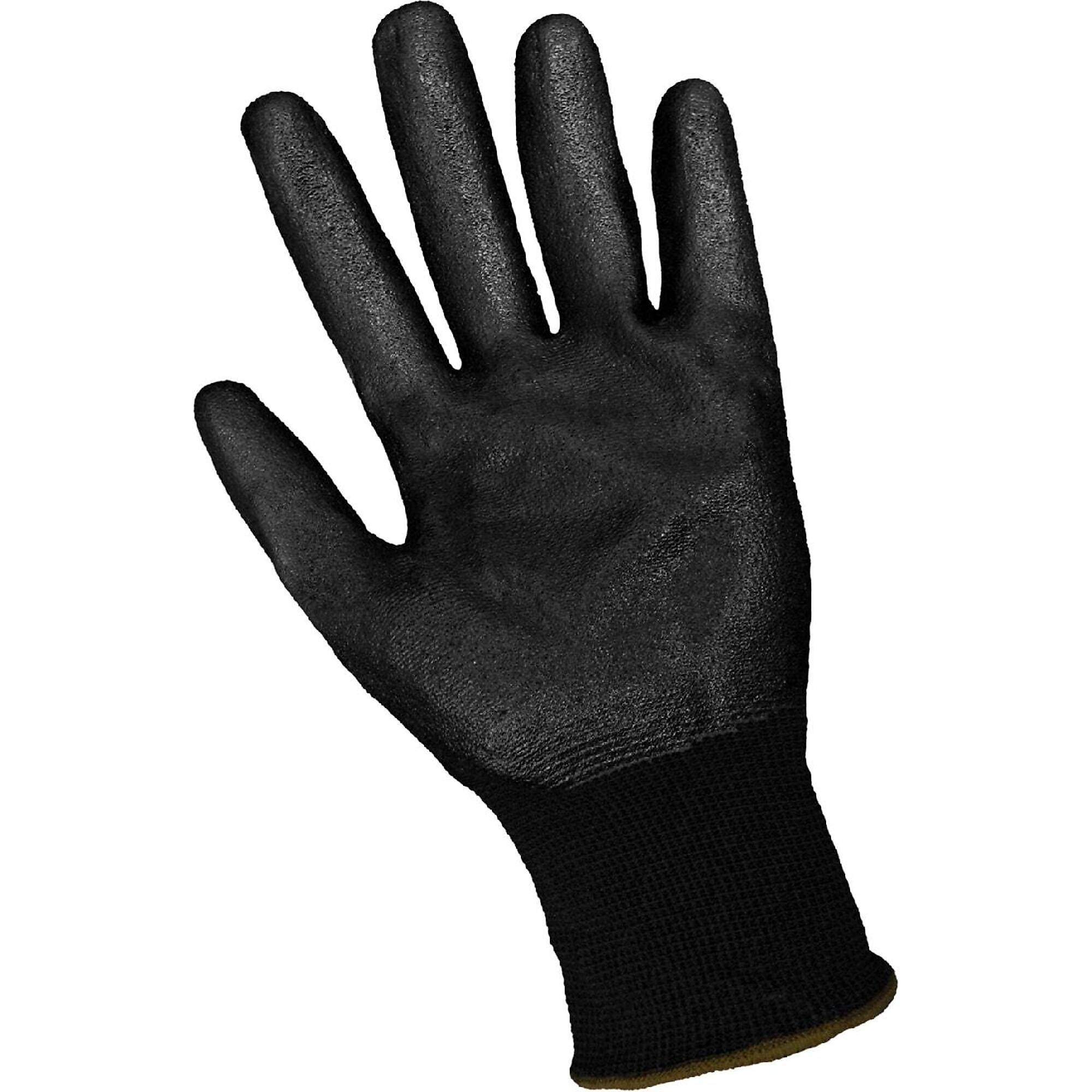 Global Glove Gripster®, Gripster Nitrile Coated,Black Work Gloves 12