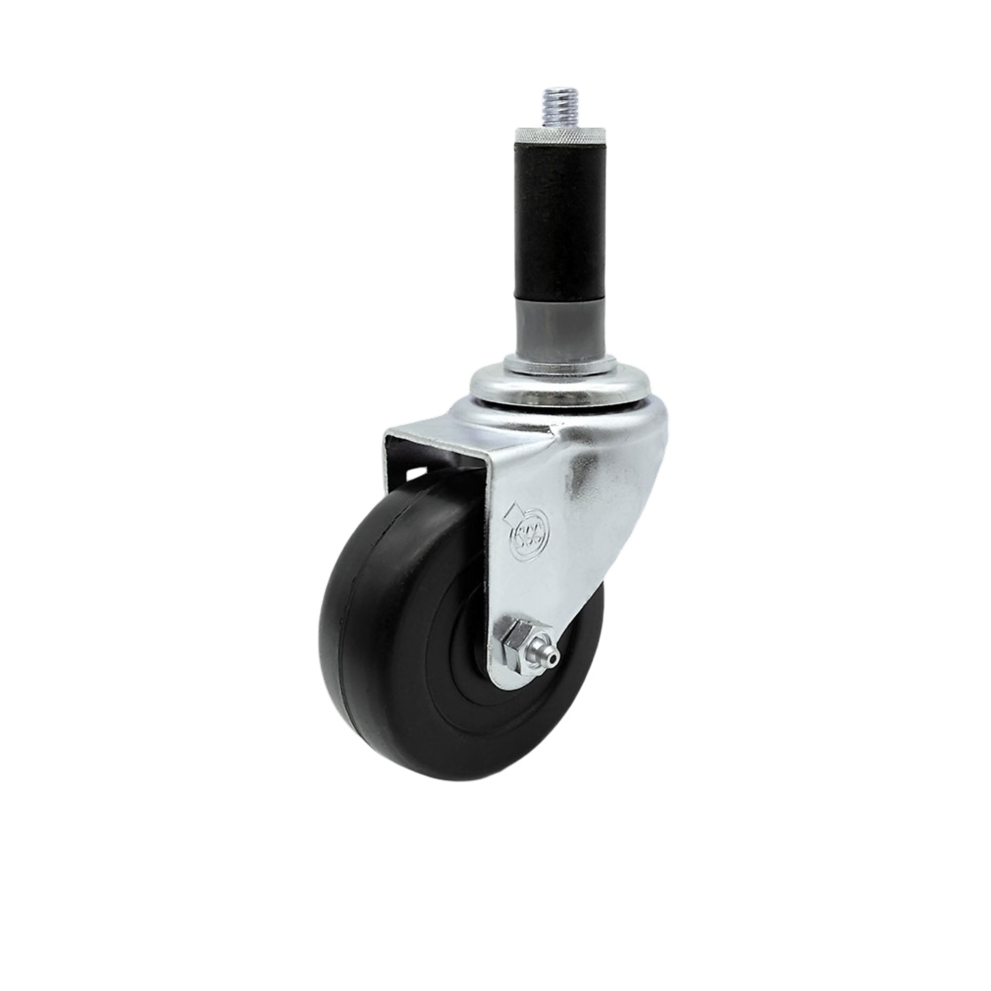 Service Caster, 3 1/2in. x 1 1/4in. Stem Caster, Wheel Diameter 3.5 in, Caster Type Swivel, Package (qty.) 1, Model# SCC-EX20S3514-HRS-MTG43
