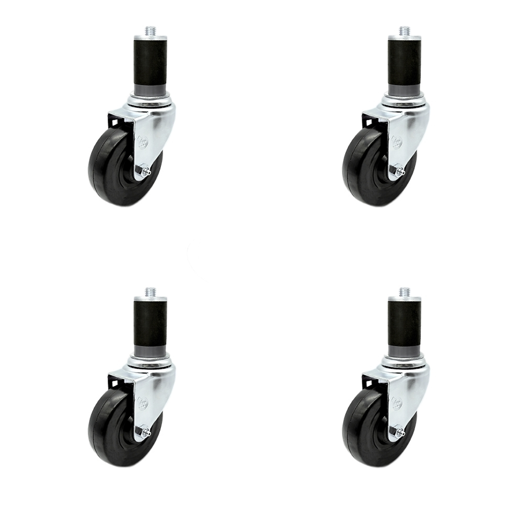 ZYBOWAYL M12x60mm Threaded Stem Furniture Caster, Pack Of 4, 2/2.5/3 - View #9