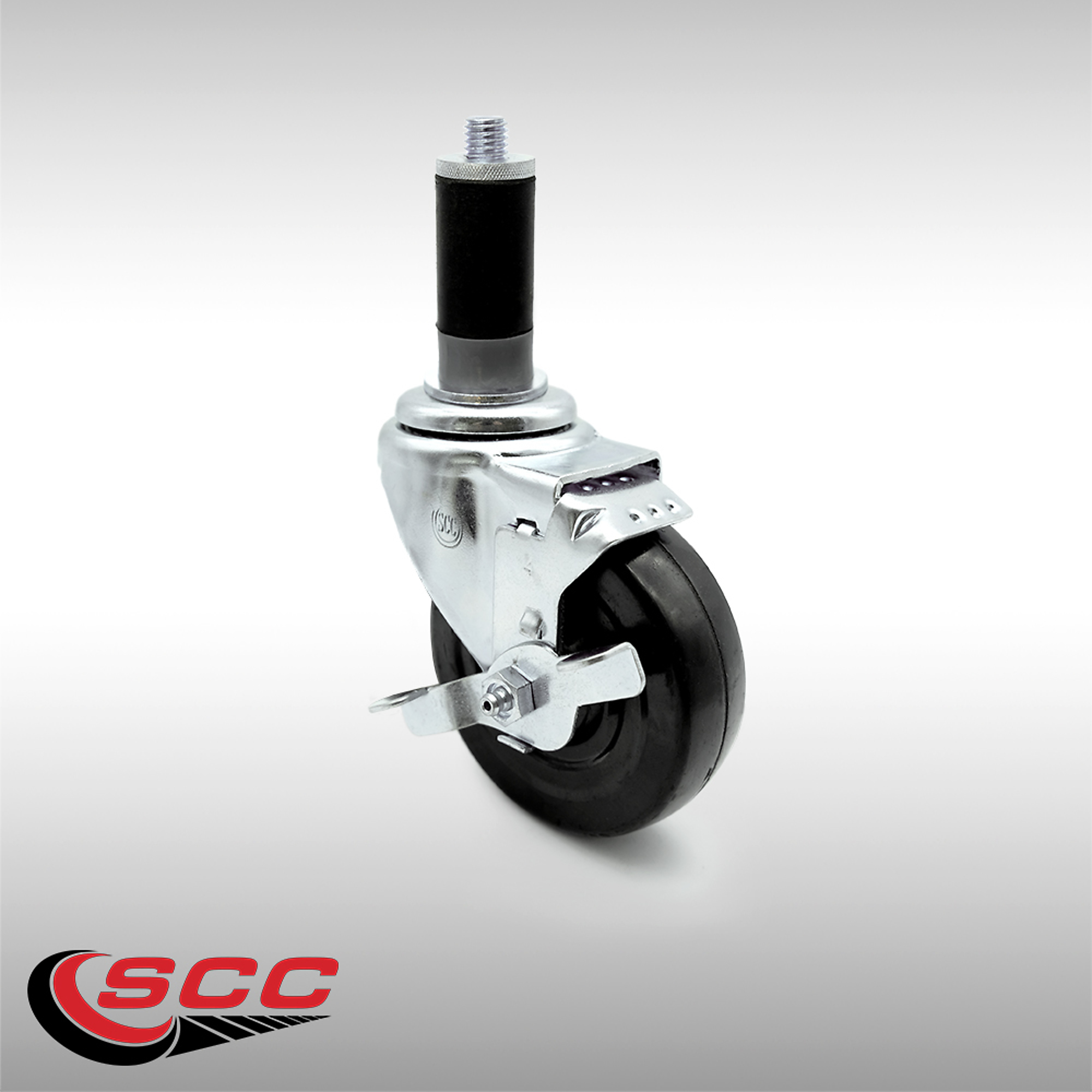 Service Caster, 4in. x 1 1/4in. Stem Casters, Wheel Diameter 4 in ...