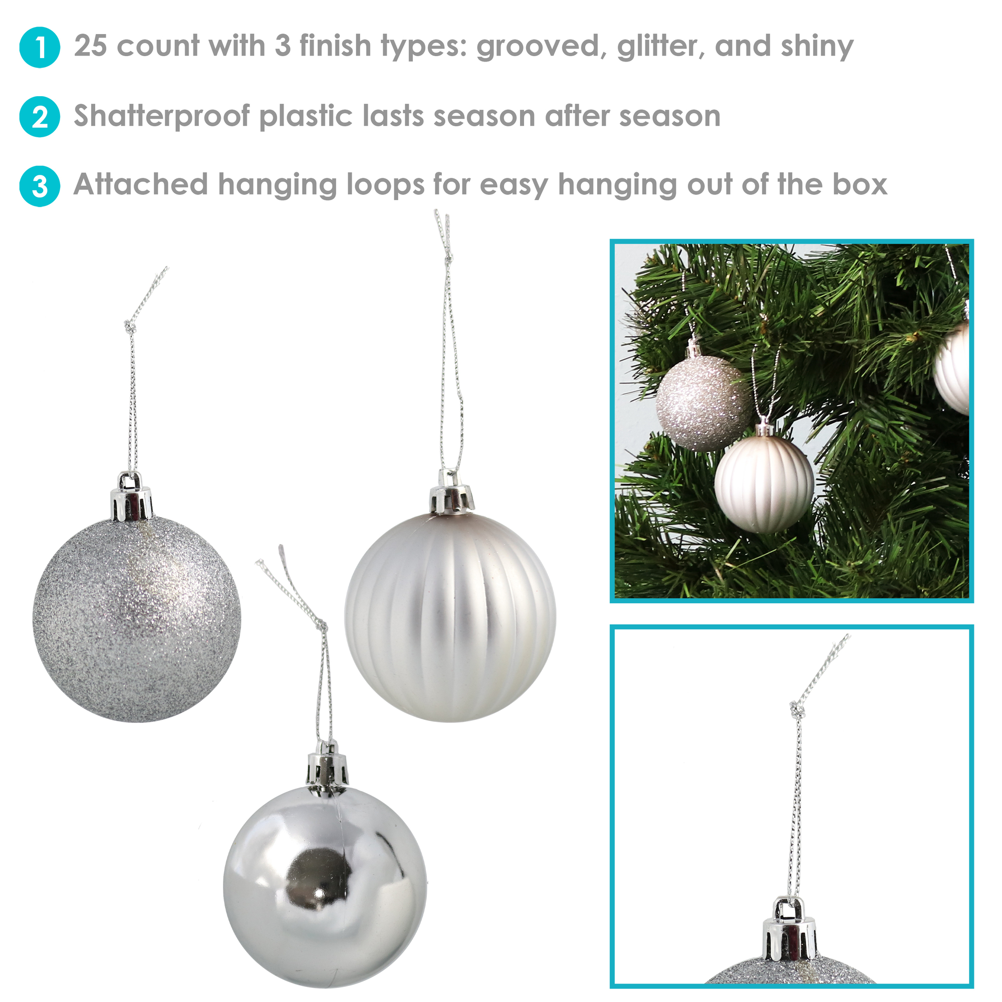 Sunnydaze Decor Sunnydaze 6 in. Sparkle and Shine Christmas Ball