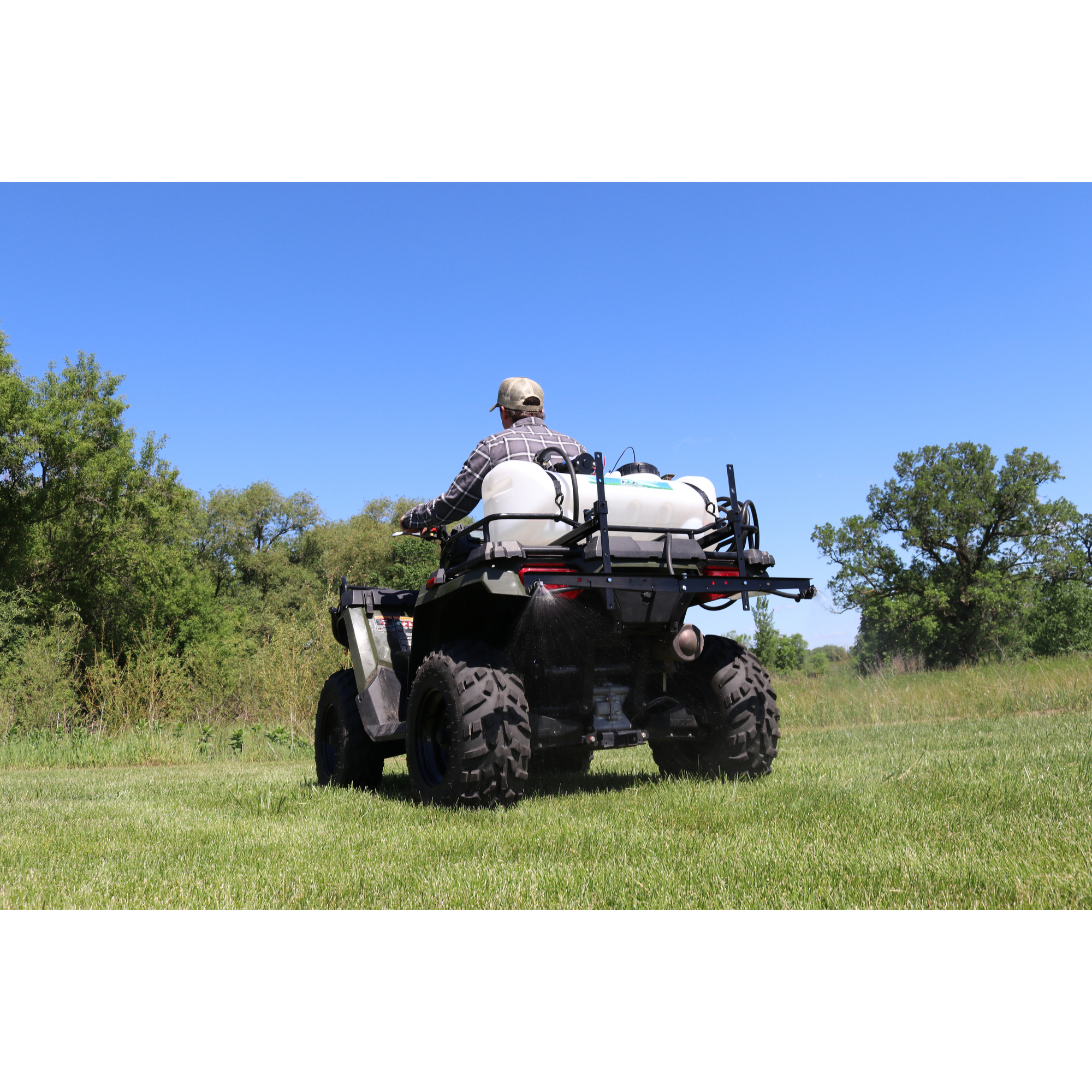 15 Gallon ATV Broadcast Sprayer, 7 Foot Swath - Master MFG