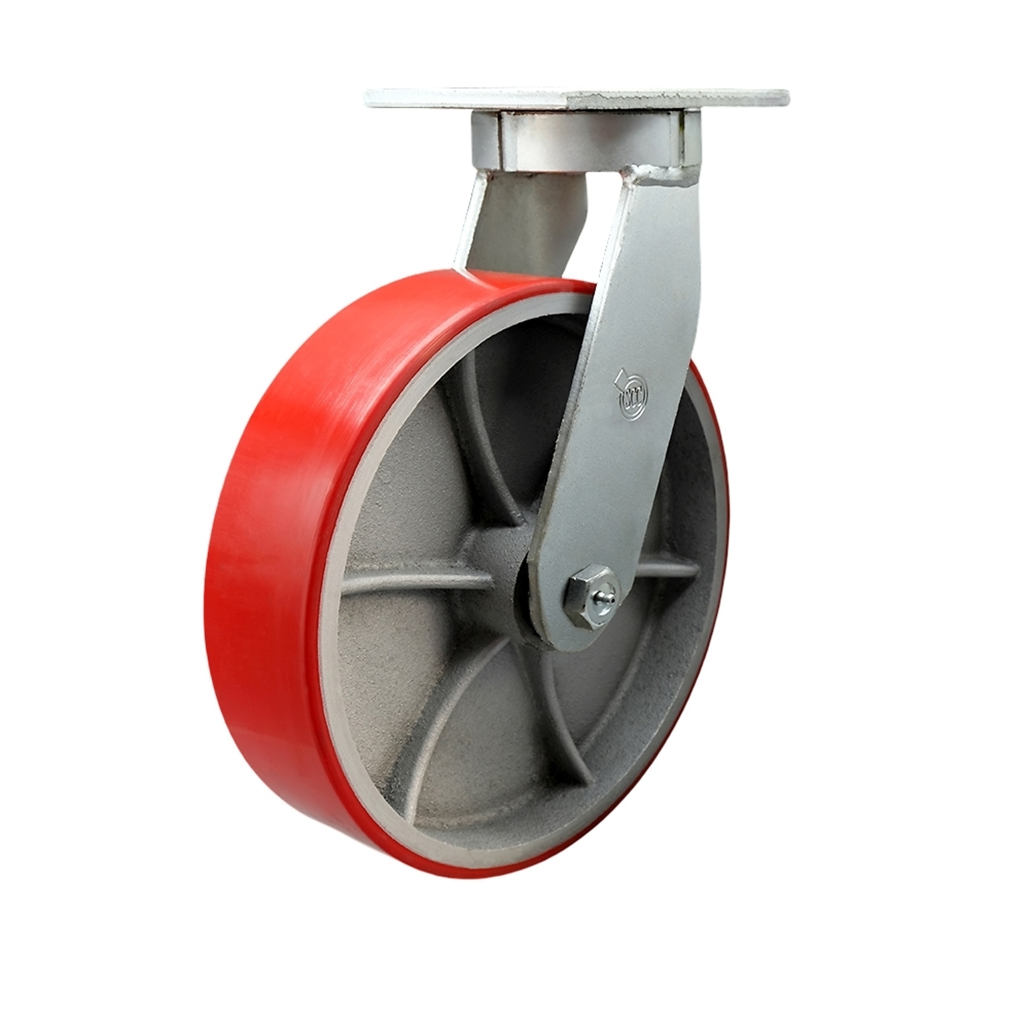 Service Caster, 12in. x 3in. Plate Caster, Wheel Diameter 12 in, Caster Type Swivel, Package (qty.) 1, Model# SCC-KP92S1230-PUR-RS-BSL