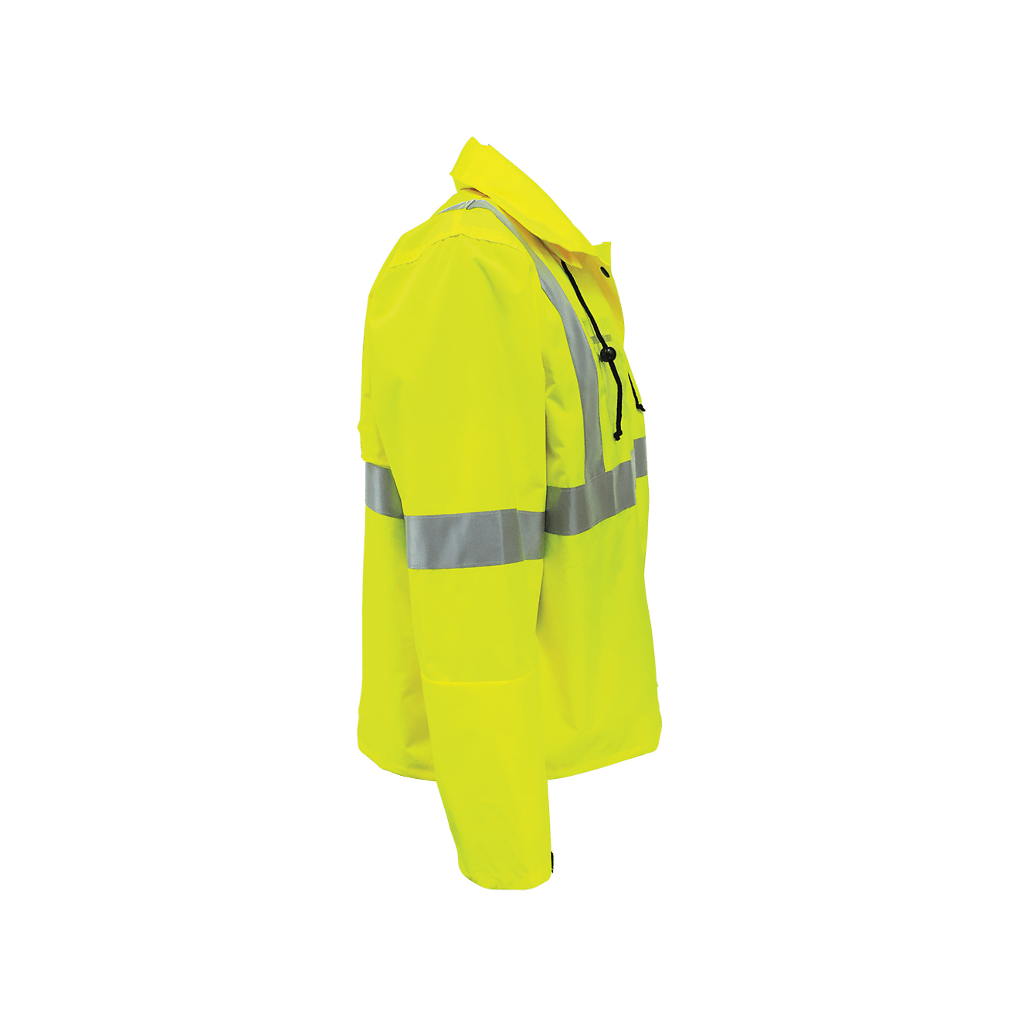 FrogWear, Yel/Grn, Class 3 Self-Extinguishing, 1 Pocket, Rain Jacket ...