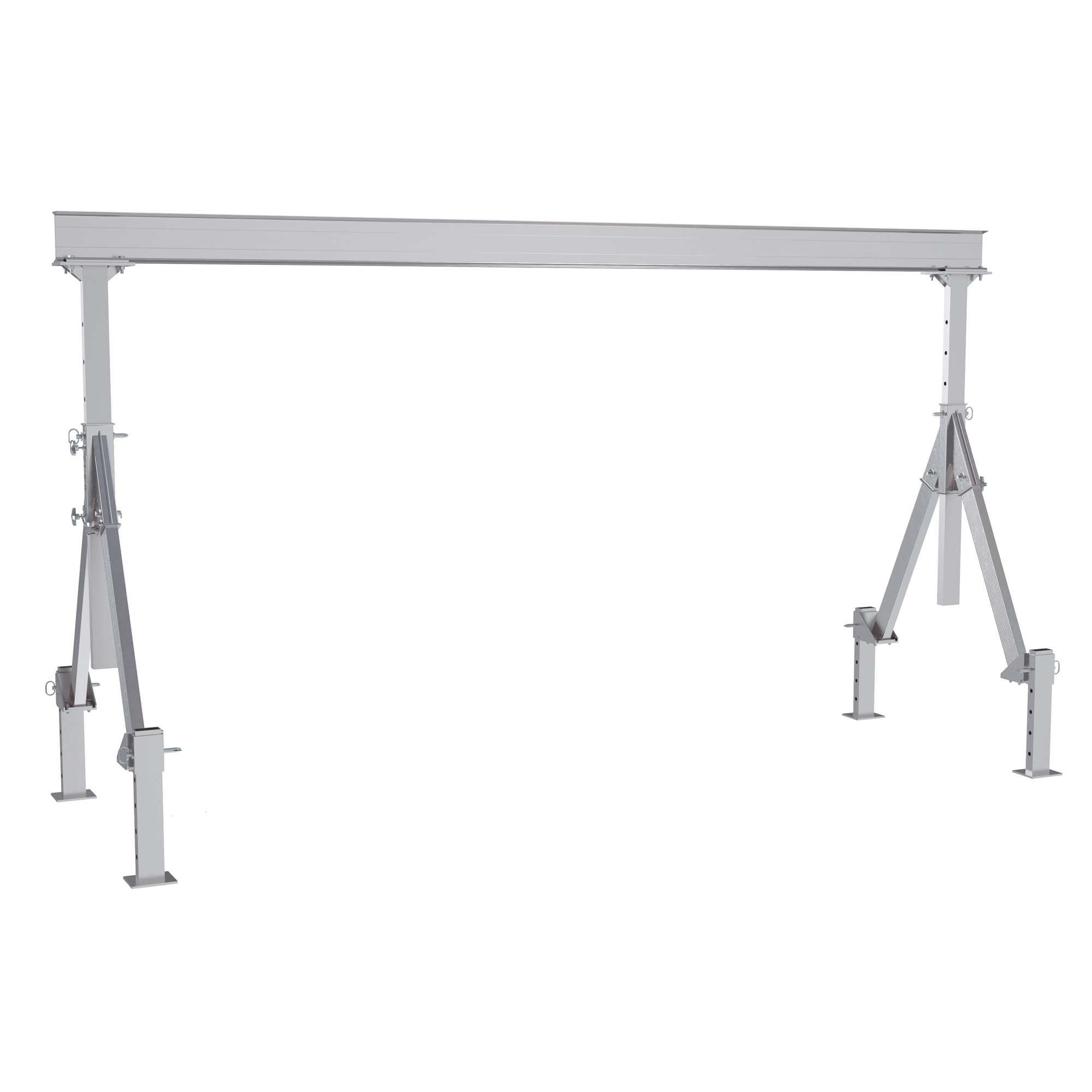 Vestil Adjustable Height Aluminum Gantry Crane - 15ft. x 8ft., 2000-Lb. Capacity, Corrosion Resistant, Model# AHA-2-15-8-ALO