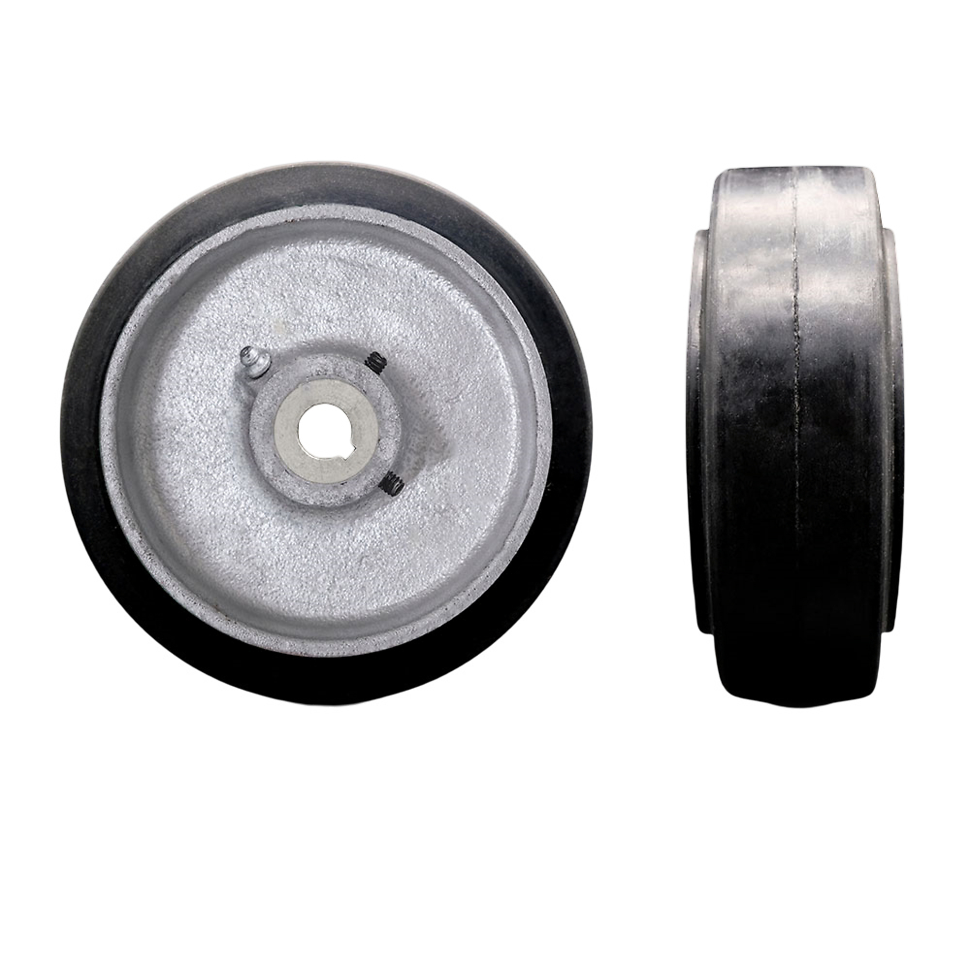 Service Caster, 4in. x 2in. Hardware Wheel, Wheel Diameter 4 in, Caster Type Rigid, Package (qty.) 1, Model# SCC-RSS420-14MM-KW-2SS
