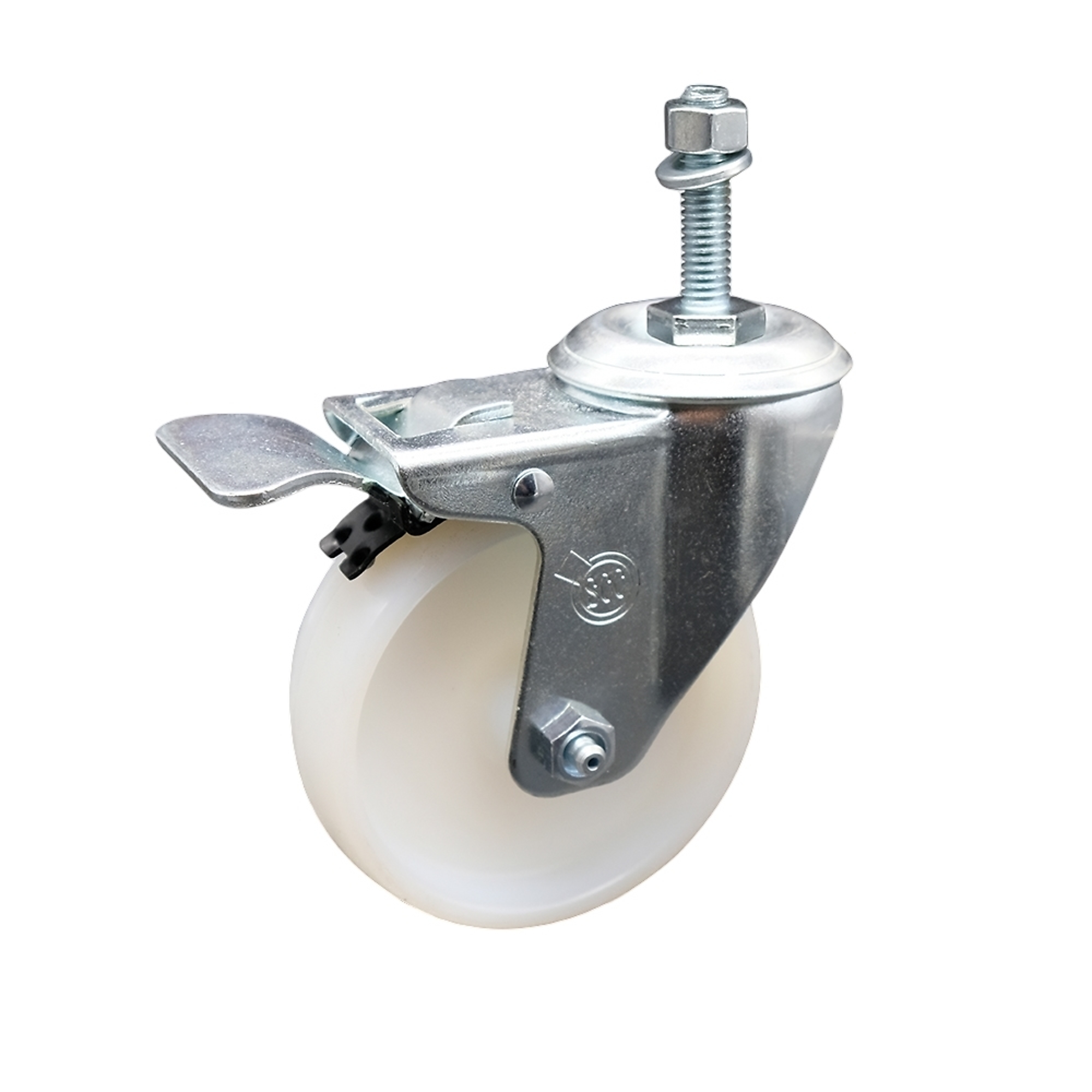 Service Caster, 4in. x 1 1/4in. Stem Caster, Wheel Diameter 4 in ...