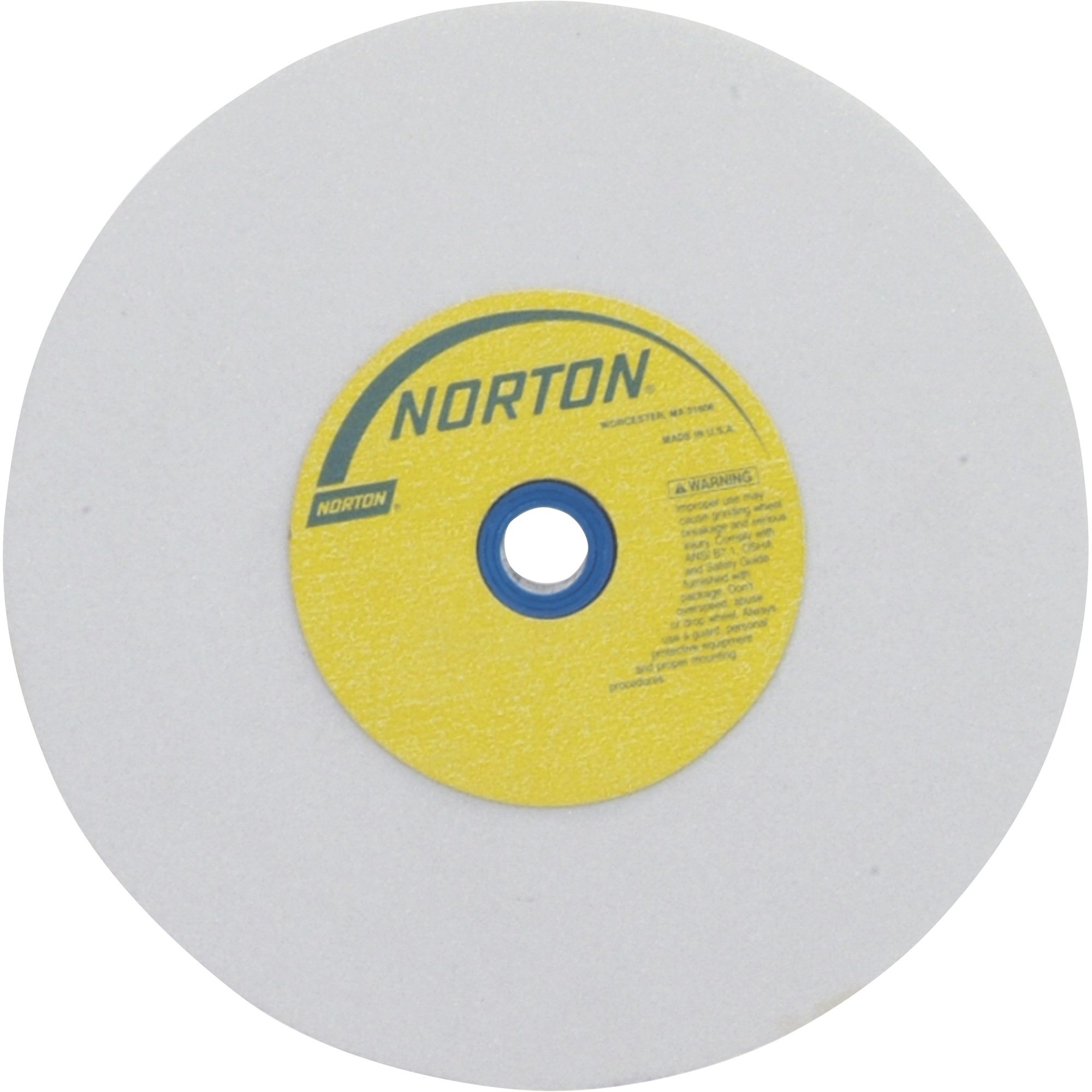 Norton Grinding Wheel — 8in. x 1in., White Aluminum Oxide, 60 Grit
