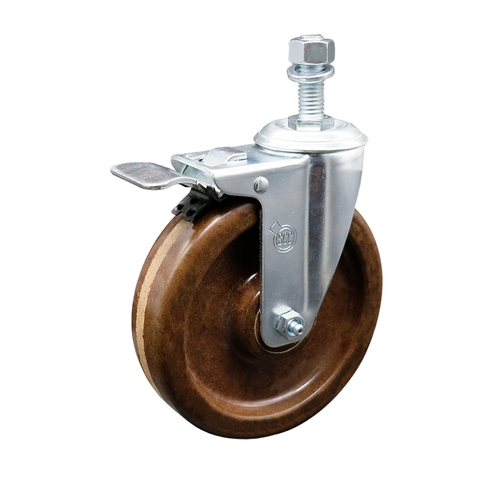 Service Caster, 5in. x 1 1/4in. Stem Caster, Wheel Diameter 5 in, Caster Type Swivel, Package (qty.) 1, Model# SCC-SSTSTTL20S514-PHSHT-M1215