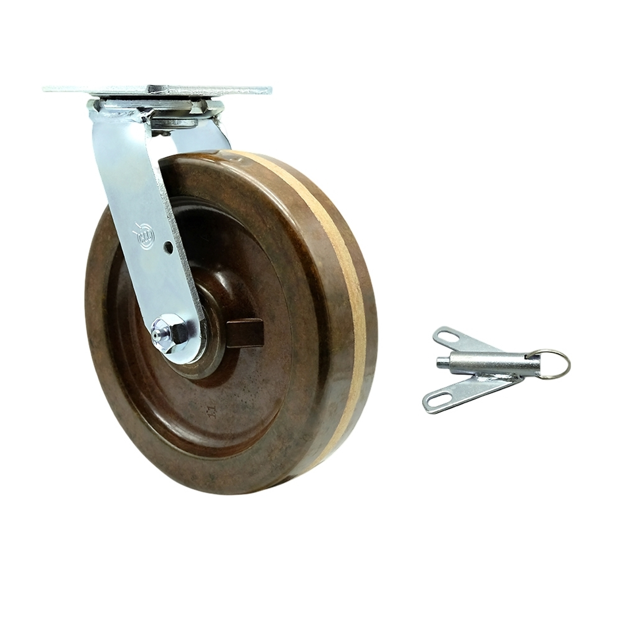 Service Caster, 8in. x 2in. Plate Caster, Wheel Diameter 8 in, Caster ...