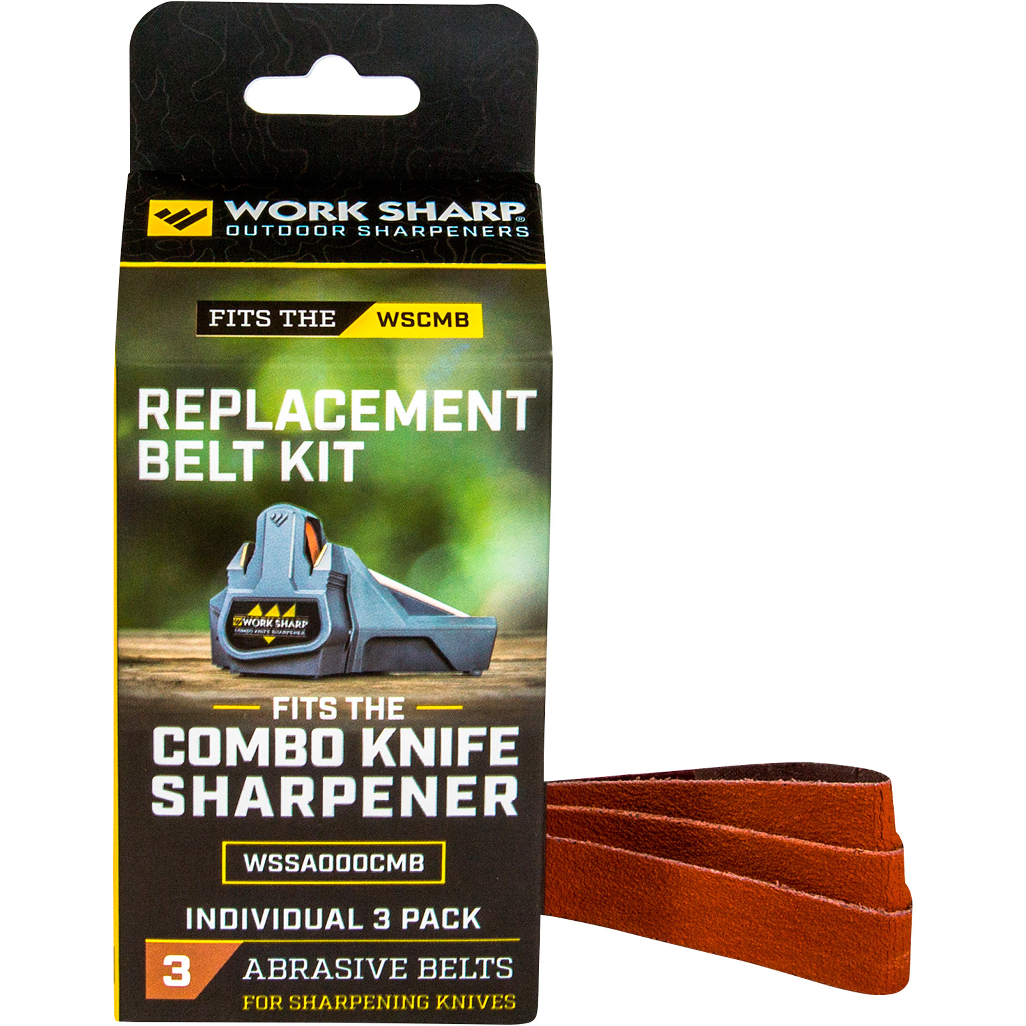 Work Sharp Combo Knife Sharpener Replacement Belt Kit — 3-Pk., For Use With  Item# 54965, Model# WSSA000CMB