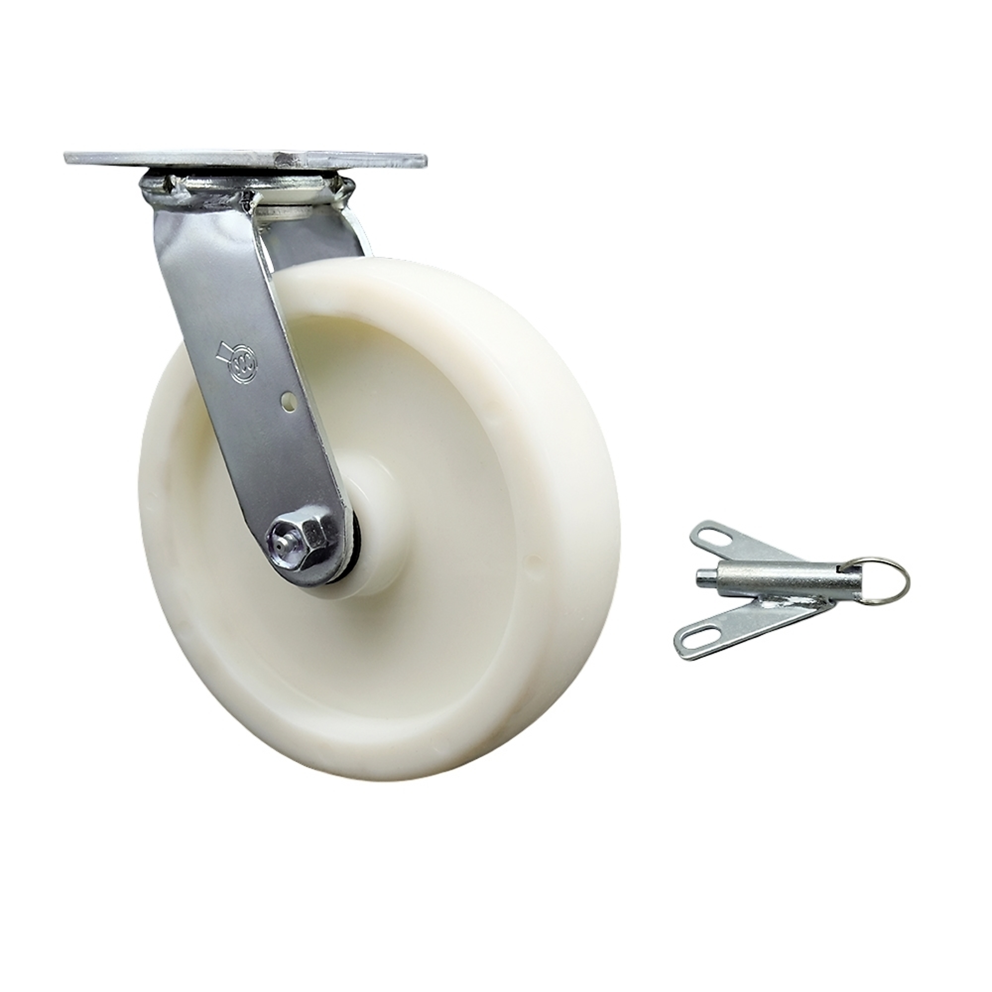 Service Caster, 8in. x 2in. Plate Caster, Wheel Diameter 8 in, Caster ...