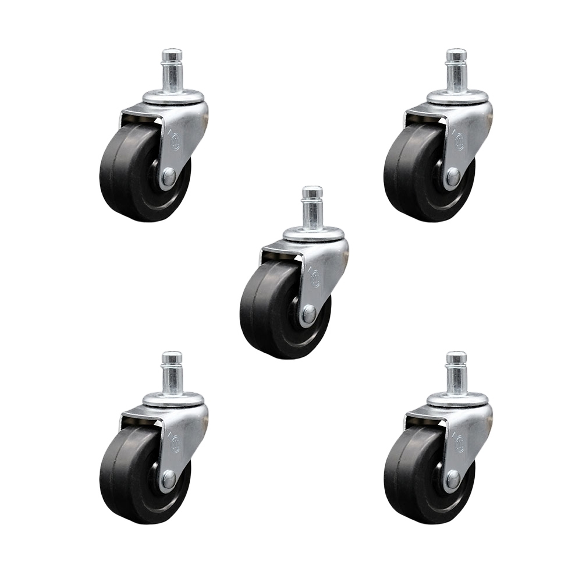 Service Caster, 2in. Stem Casters, Wheel Diameter 2 in, Caster Type ...