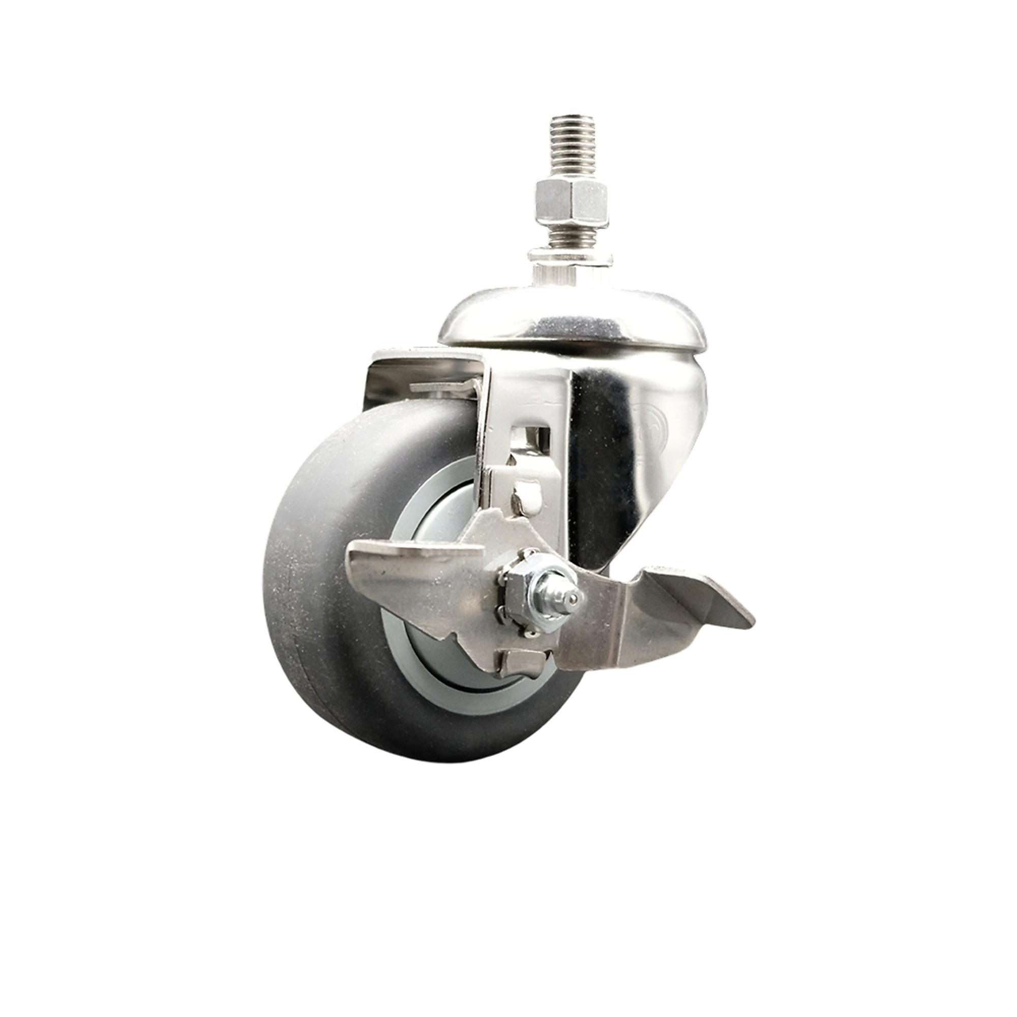 Service Caster, 3in. x 1 1/4in. Stem Caster, Wheel Diameter 3 in, Caster Type Swivel, Package (qty.) 1, Model# SCC-SS316TS20S314-TPRB-TLB-M1015