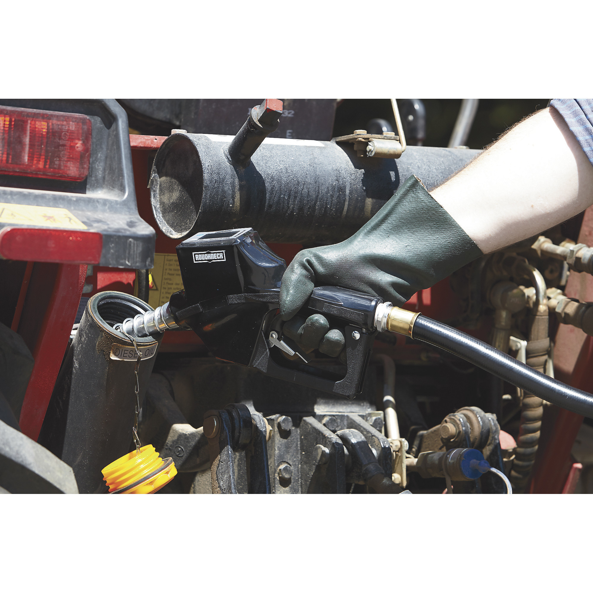 Roughneck Auto Shutoff Fuel Nozzle with Digital Meter — 3/4in. Inlet/15