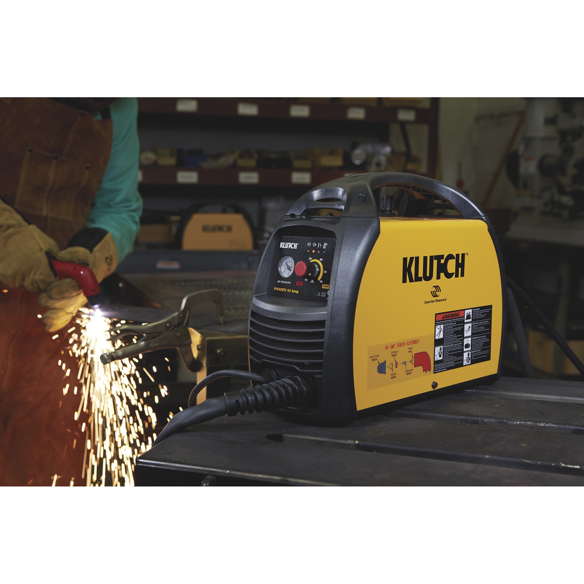 Klutch DualVoltage Plasma Cutter — Inverter, 120V/230V, 1540 Amp