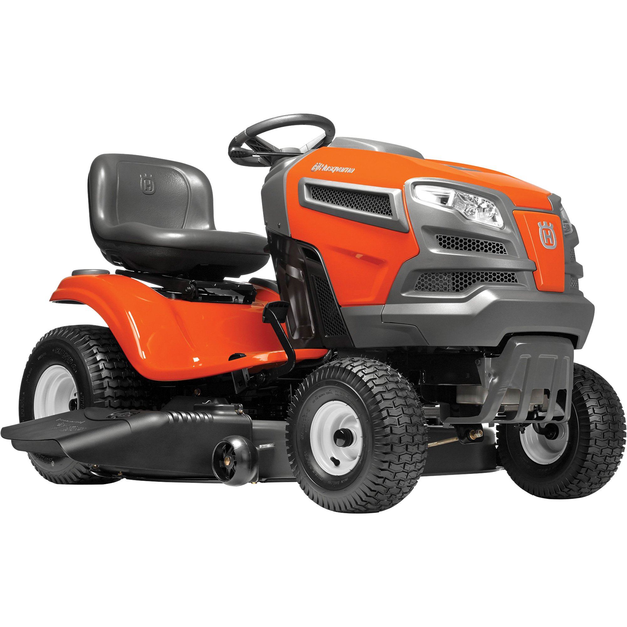 Husqvarna Riding Lawn Mower — 22V Briggs & Stratton Intek V-Twin Engine, 46in.Deck Model# TYA22V46