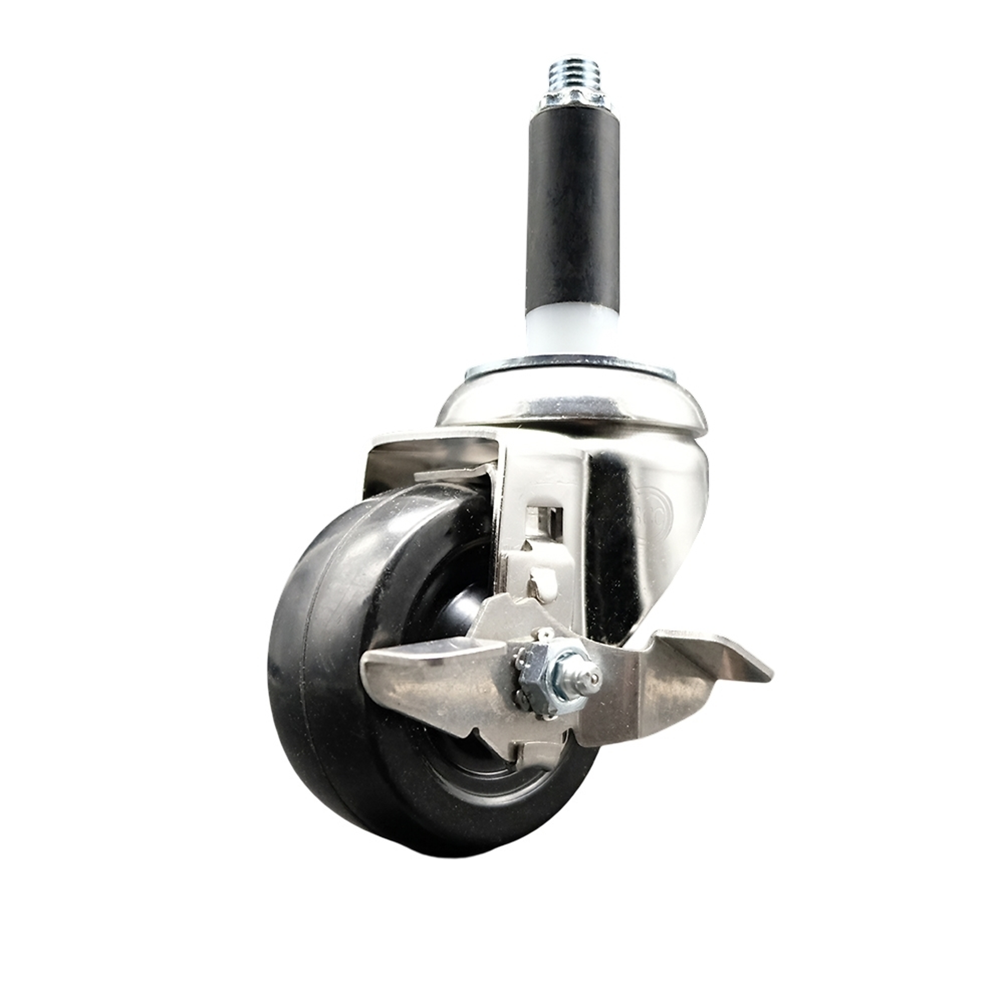 Service Caster, 3in. x 1 1/4in. Stem Caster, Wheel Diameter 3 in ...