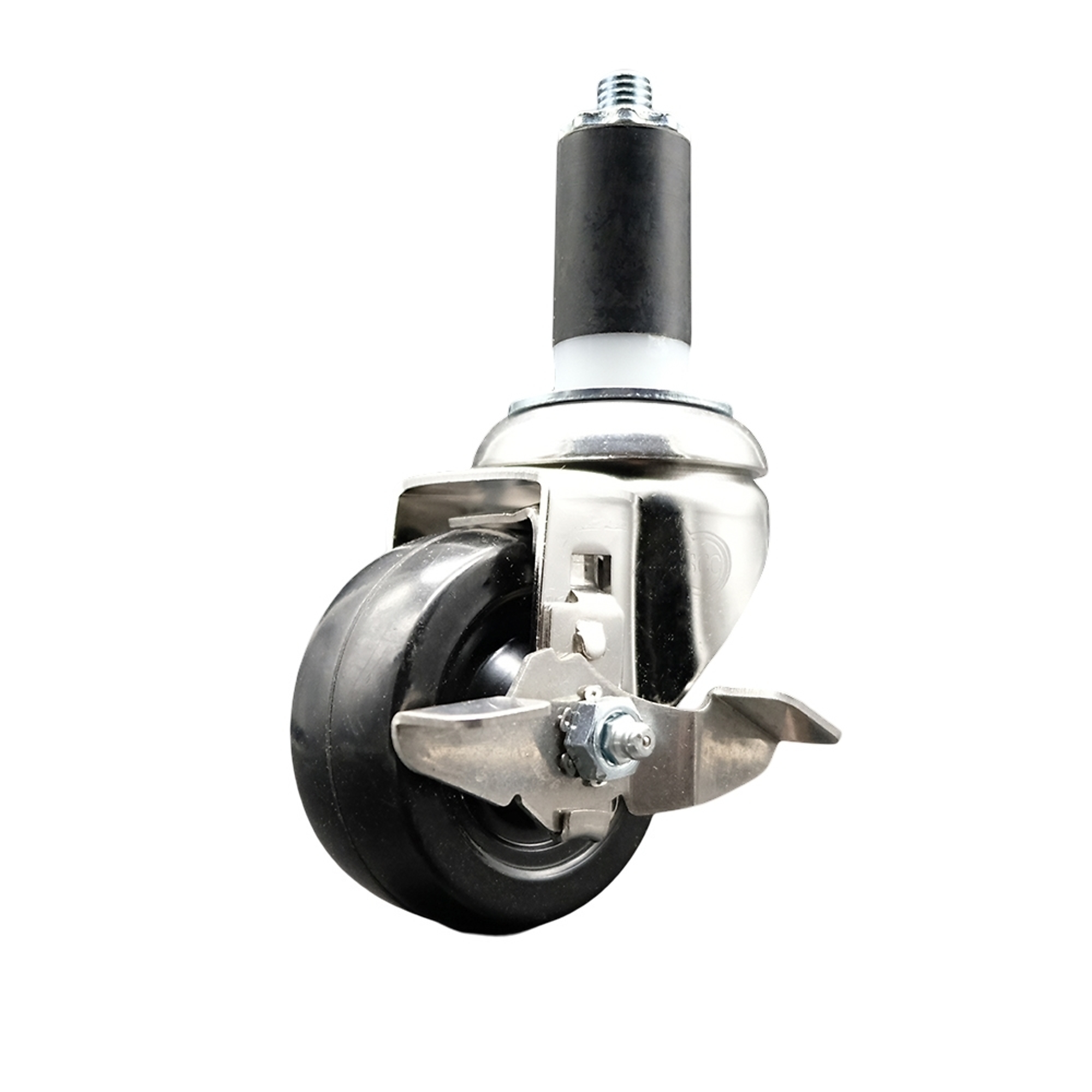 Service Caster, 3in. x 1 1/4in. Stem Caster, Wheel Diameter 3 in, Caster Type Swivel, Package (qty.) 1, Model# SCC-SS316EX20S314-SRS-TLB-138