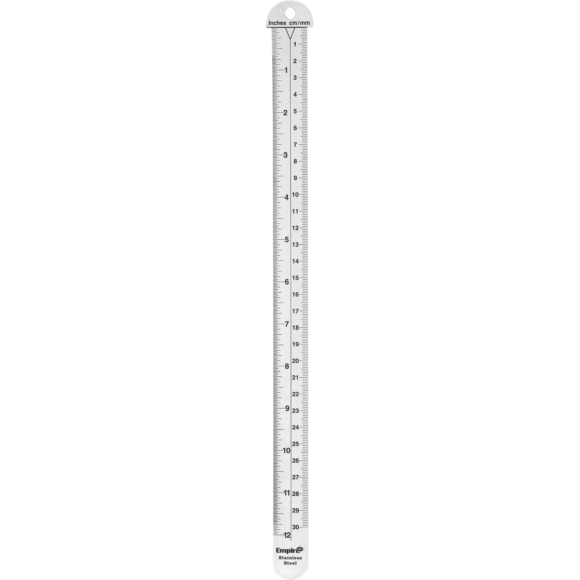 Empire 6 Metal Ruler with millimeter and 1/16 markings