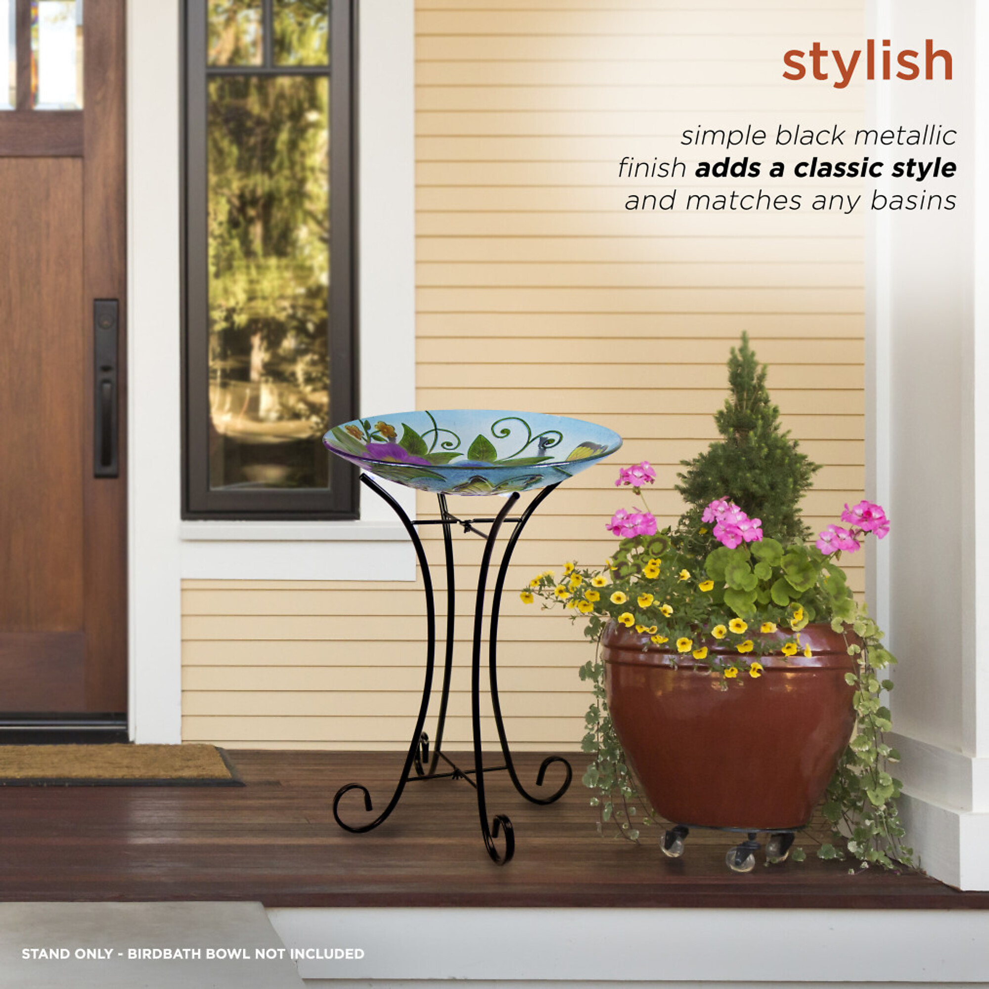 Alpine Corporation, 23in. Birdbath Metal Stand, Model KPP160