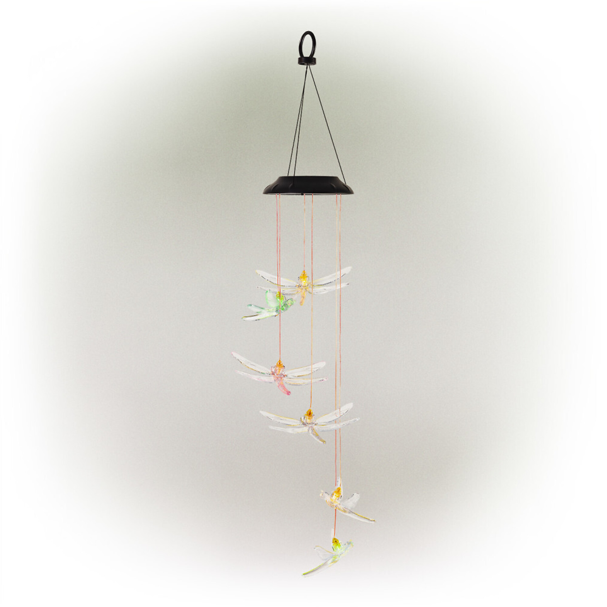 Alpine Corporation, Solar Dragonfly Mobile w/Color-Changing LED Lights ...