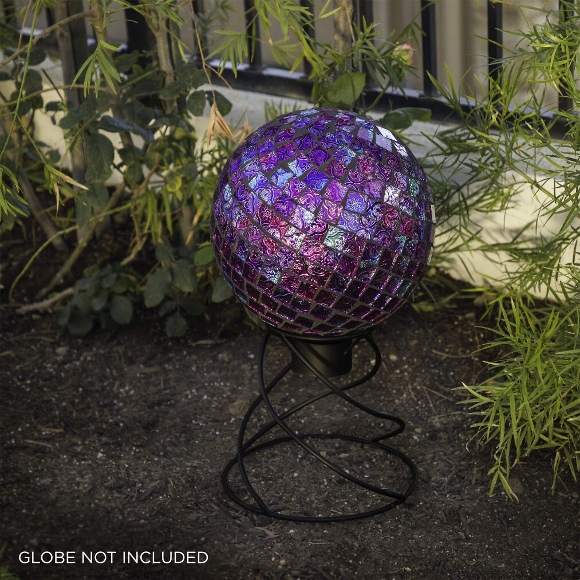 Alpine Corporation, Spiraling Gazing Globe Metal Stand, Model# HMD174HH