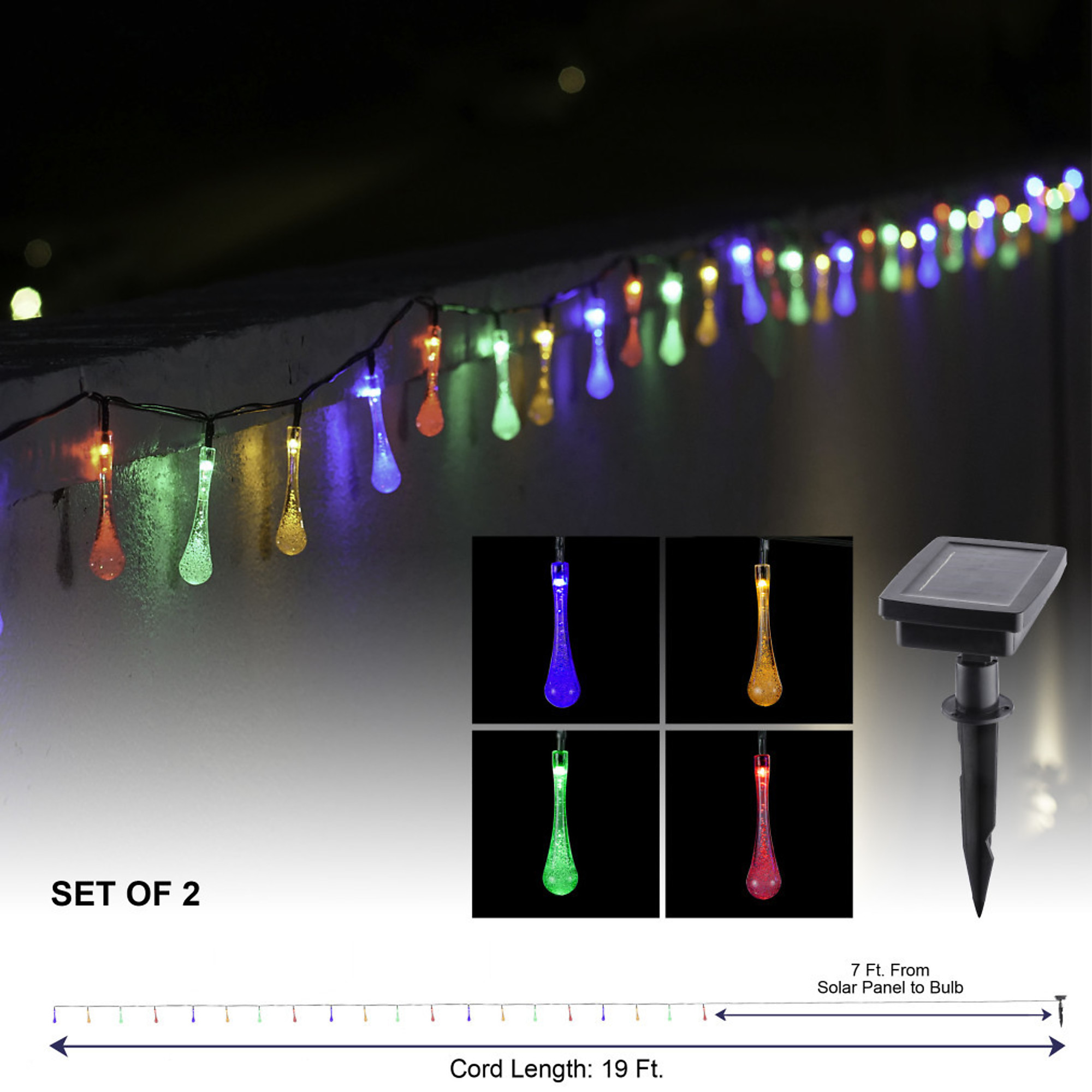 Alpine Corporation, 10pc Dragonfly String Lights w/ LED Lights, Color ...