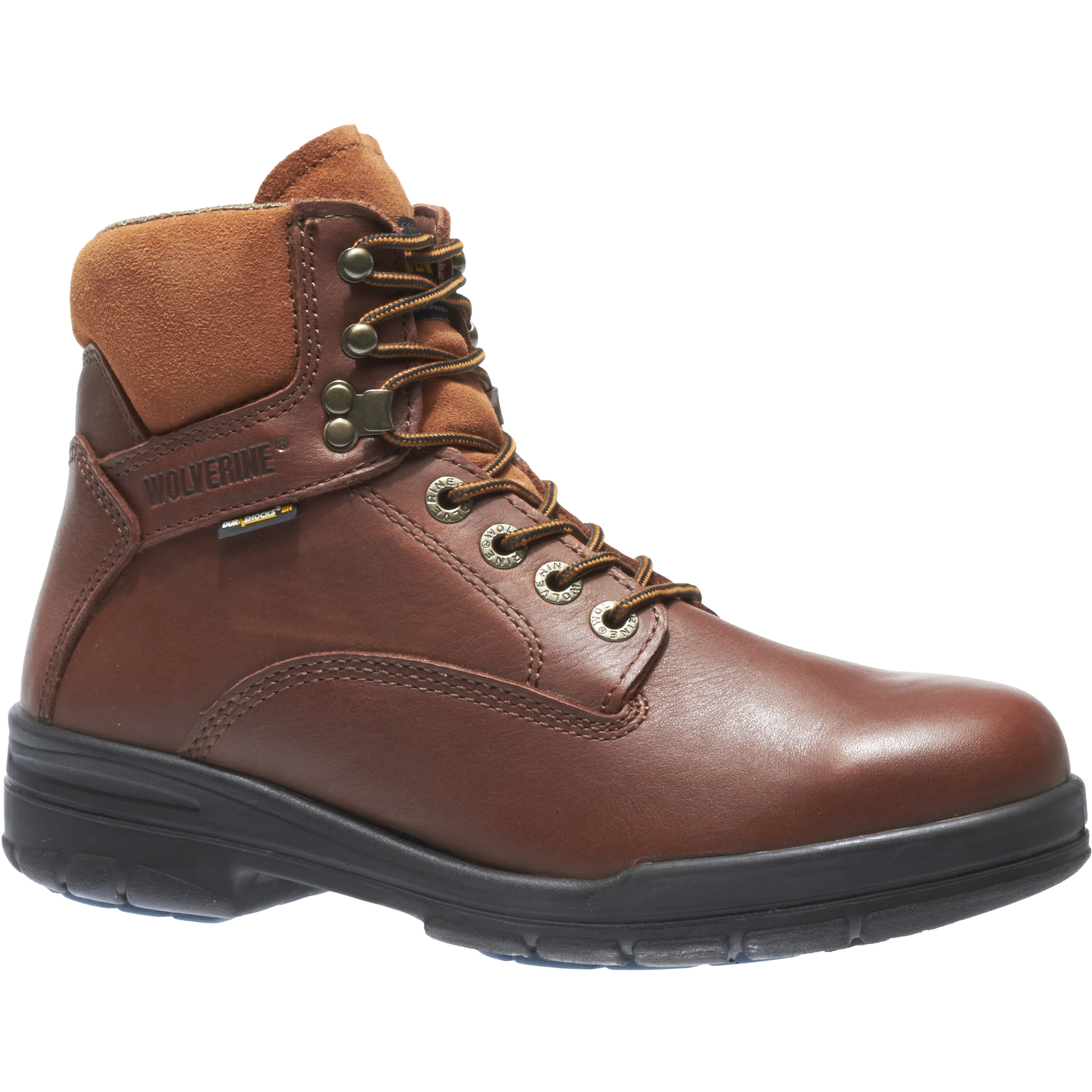 Wolverine, 6in. Steel Toe Boot, Size 8 1/2, Width Medium, Color Brown