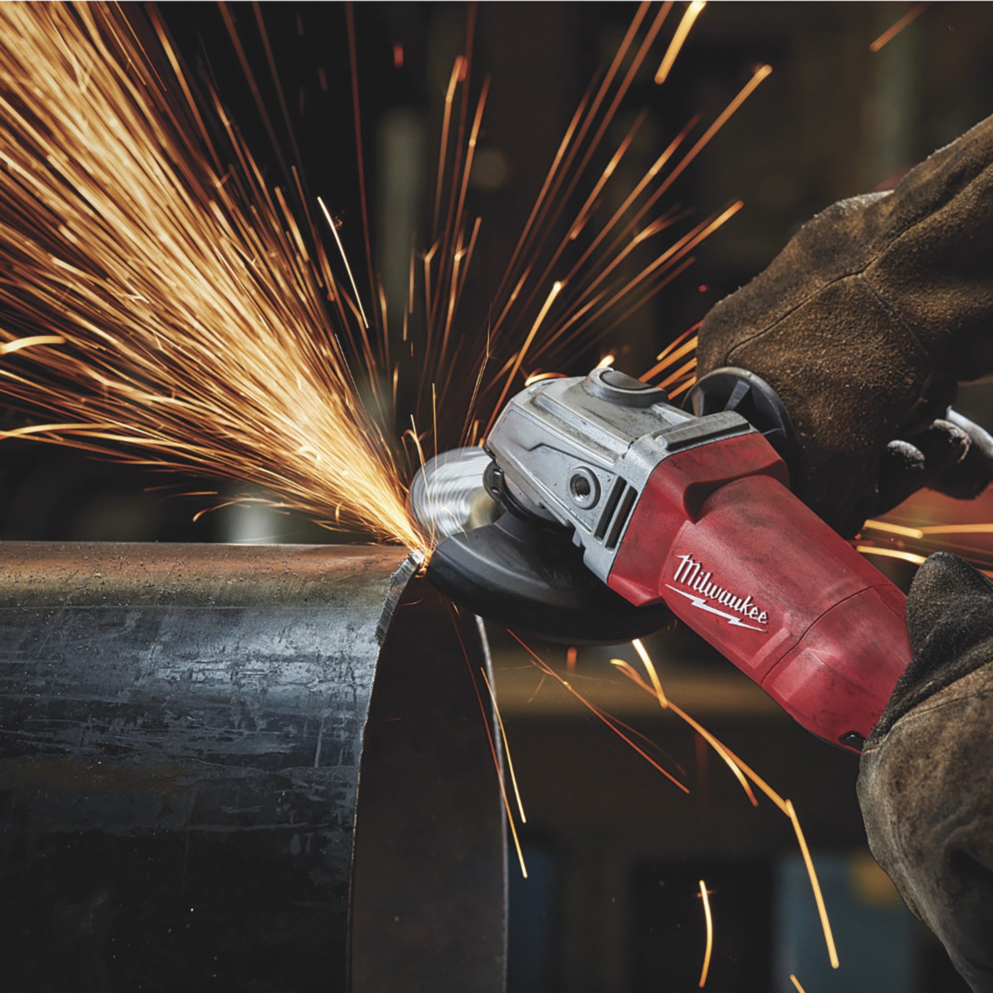 Milwaukee 11 Amp Corded 4-1/2 in. Small Angle Grinder with Lock-On