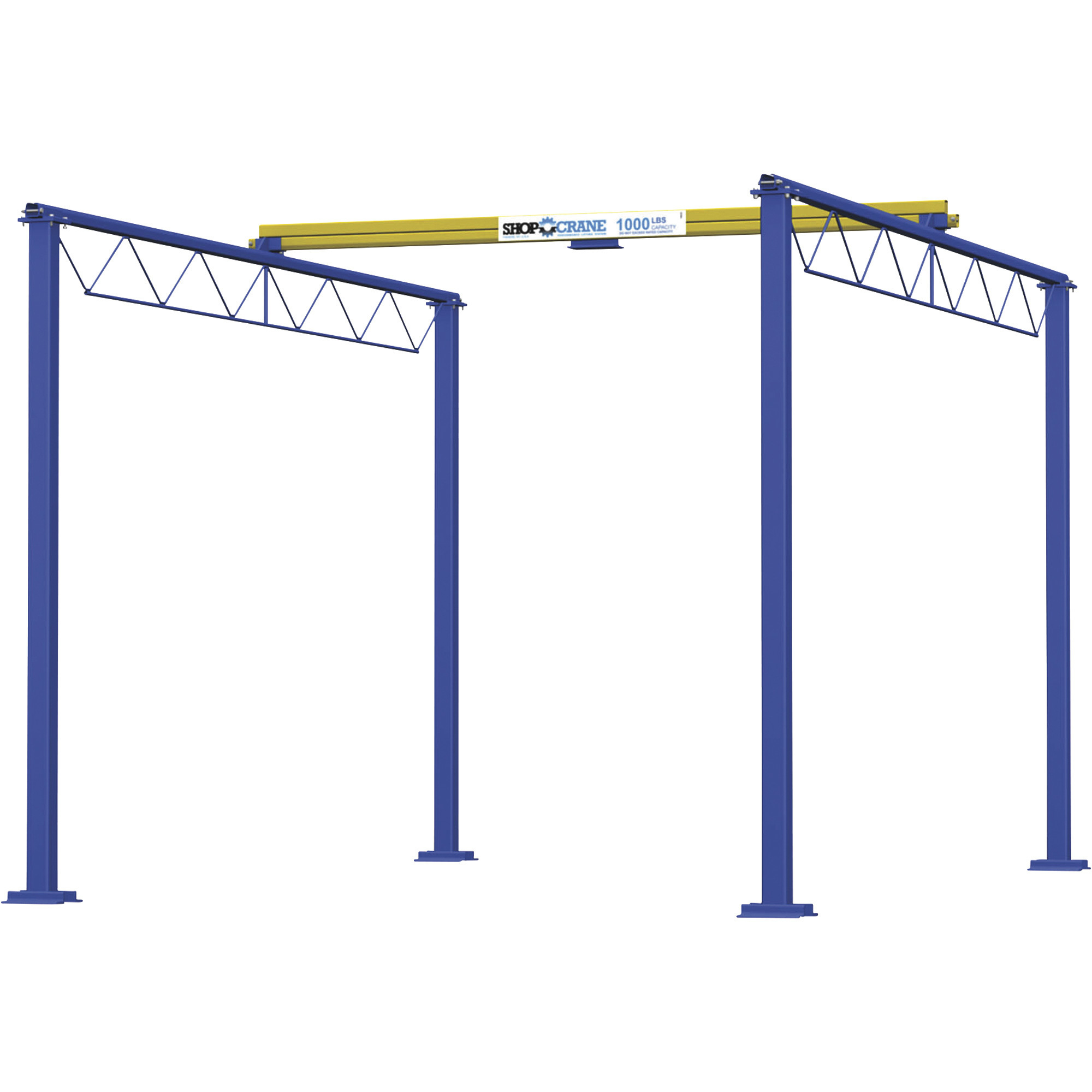 Gorbel 1000-Lb. Overhead Shop Bridge Crane, 8ft.L x 15ft.W x 8ft.H, Model# SC1000-FS-8-15-8