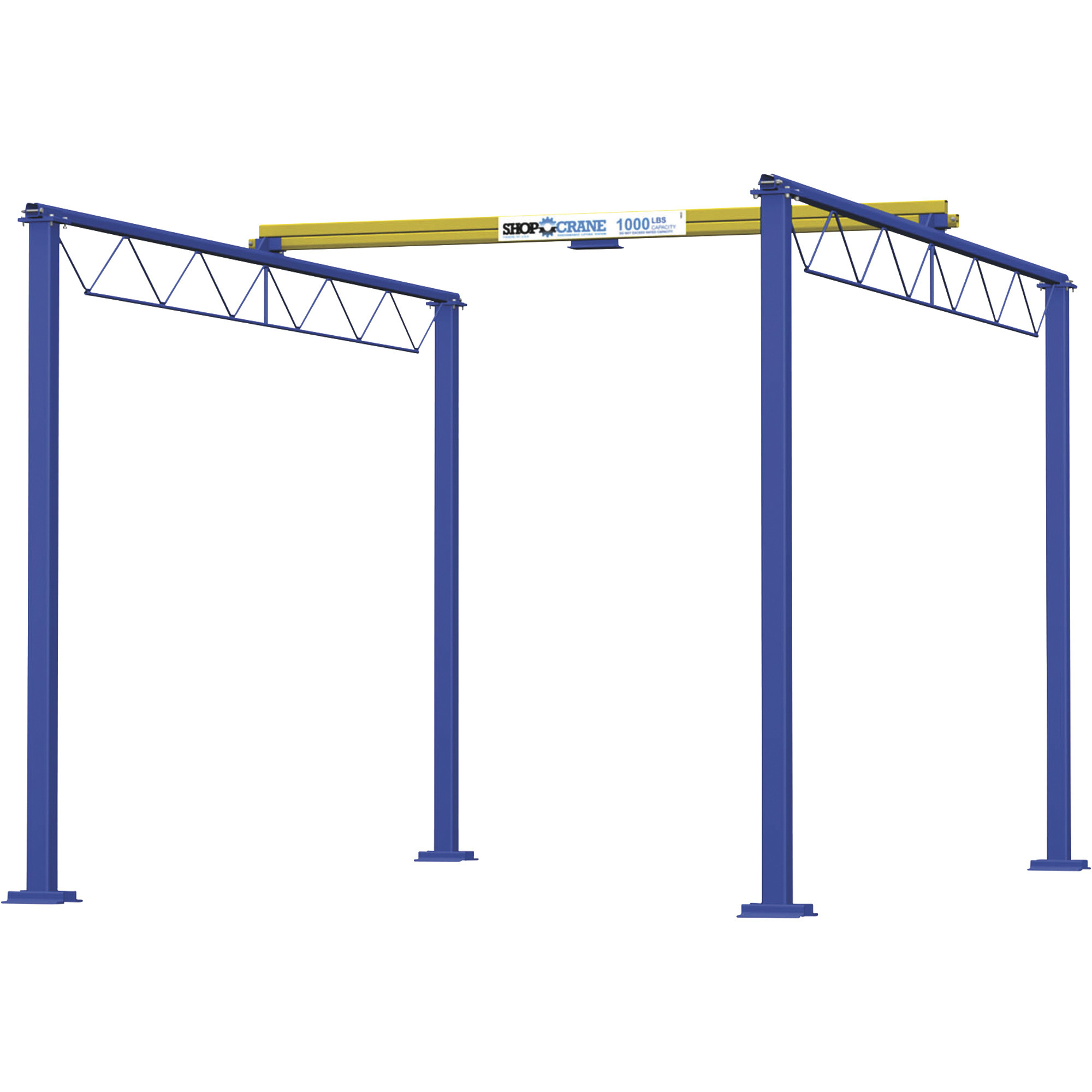 Gorbel 1000-Lb. Shop Crane, 12ft.L x 15ft.W x 10ft.H, Model#  SC1000-FS-12-15-10