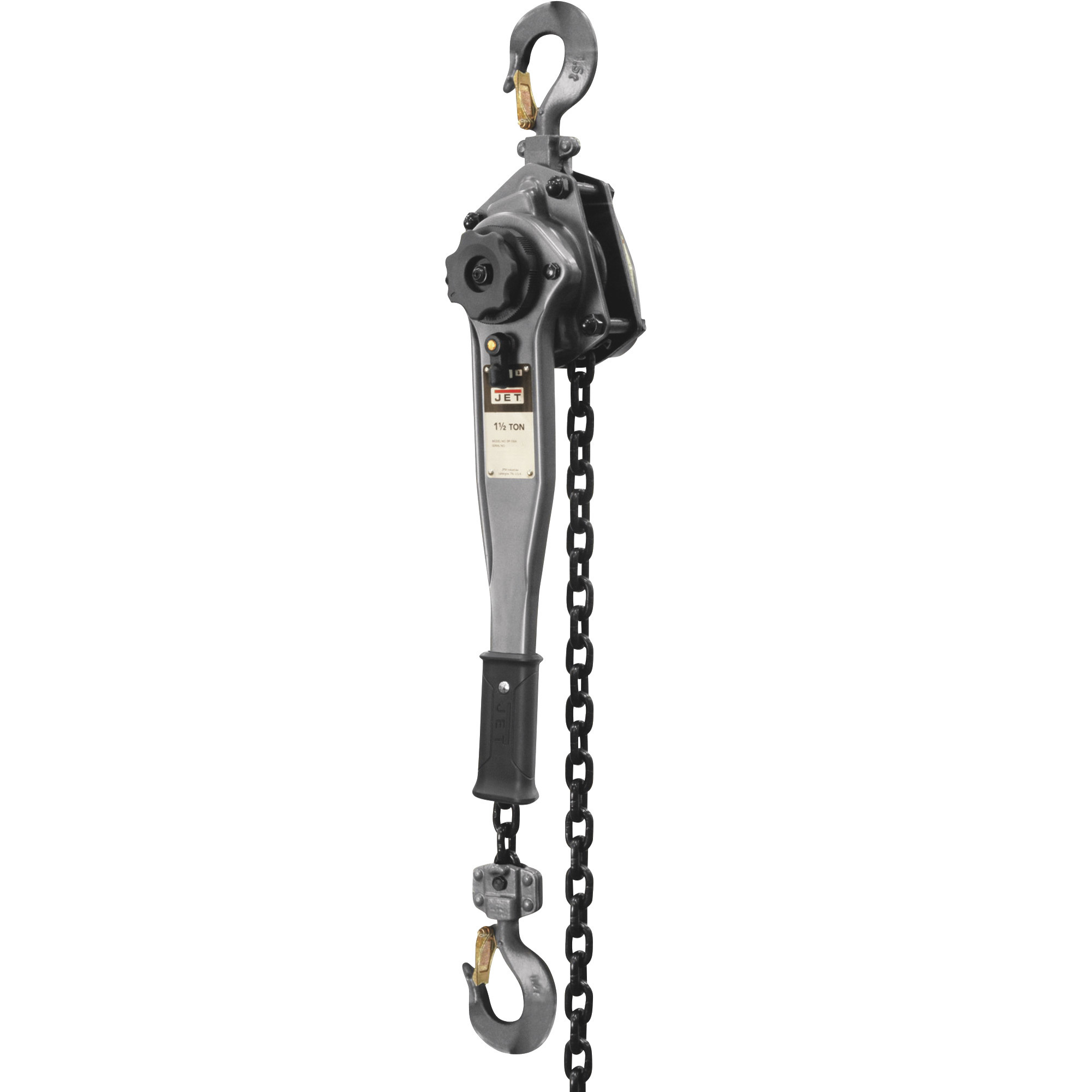 JET JLP-A Manual Lever Chain Hoist, 1 1/2-Ton Capacity, 20ft. Lift, Model# JLP-150A-20